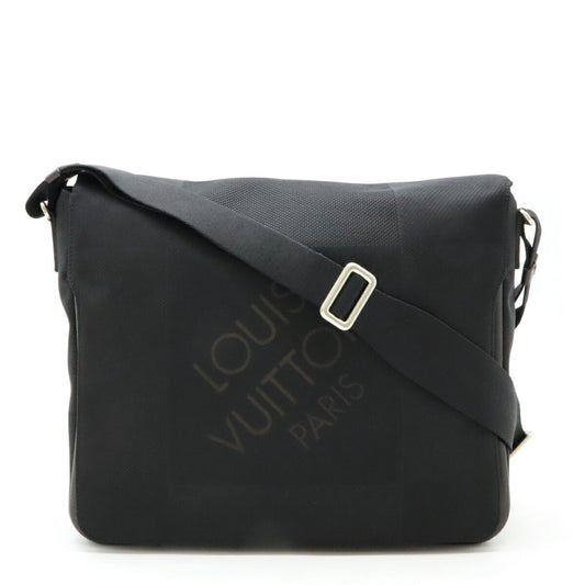 Louis Vuitton Black Noir Damier Geant Shoulder Bag