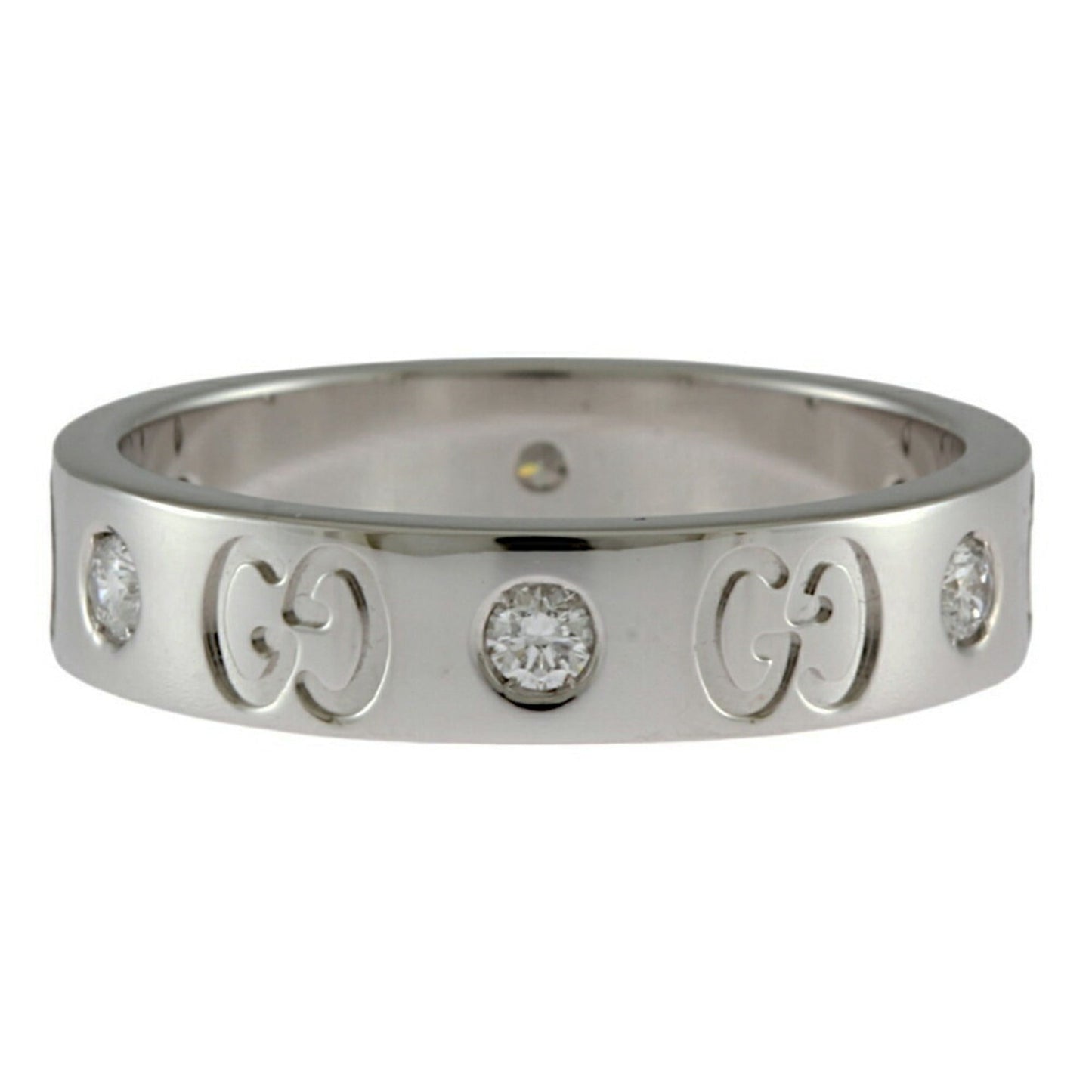 Gucci Icon White Gold White Gold (18K) Band Ring