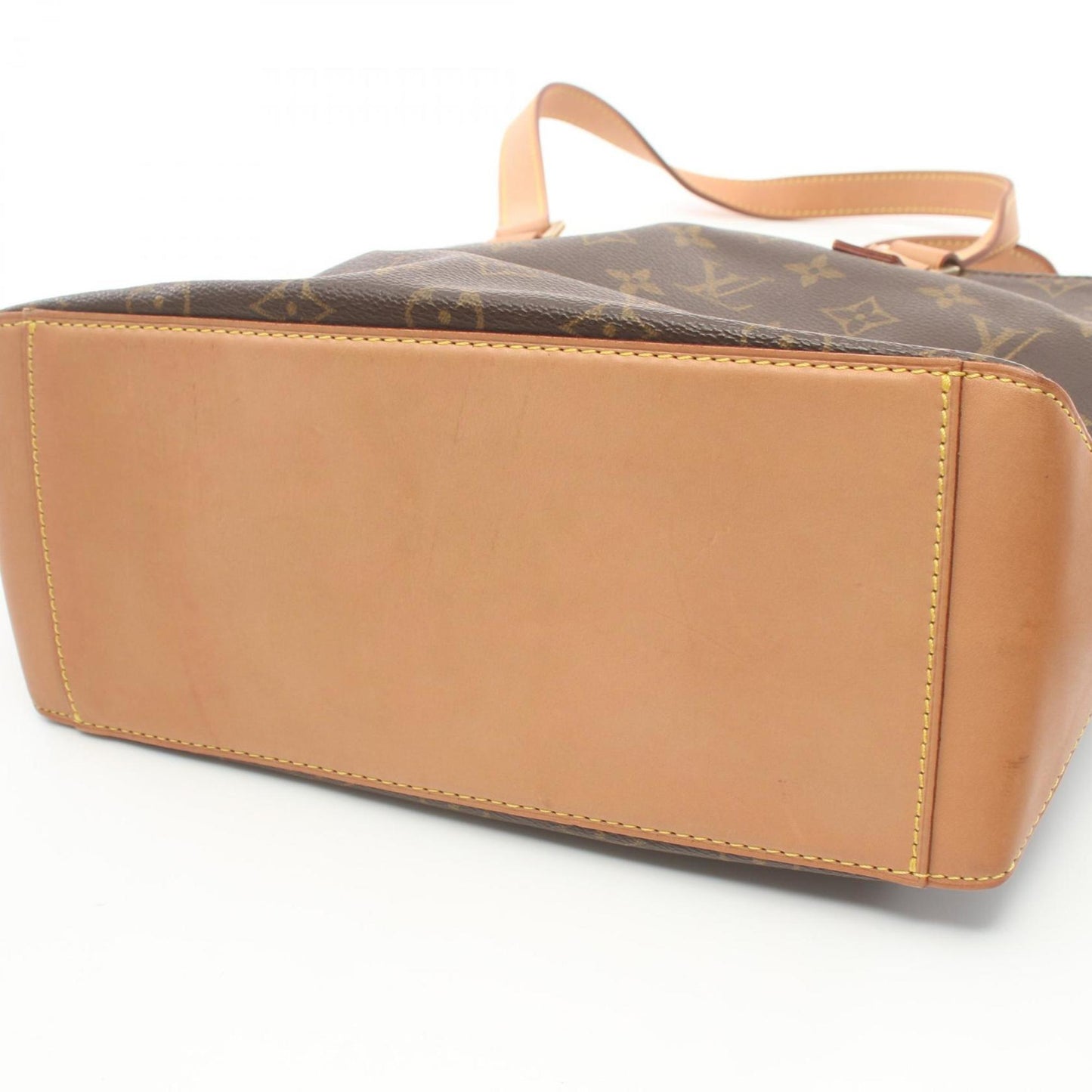 Louis Vuitton Brown Coated Canvas Leather Shoulder Bag