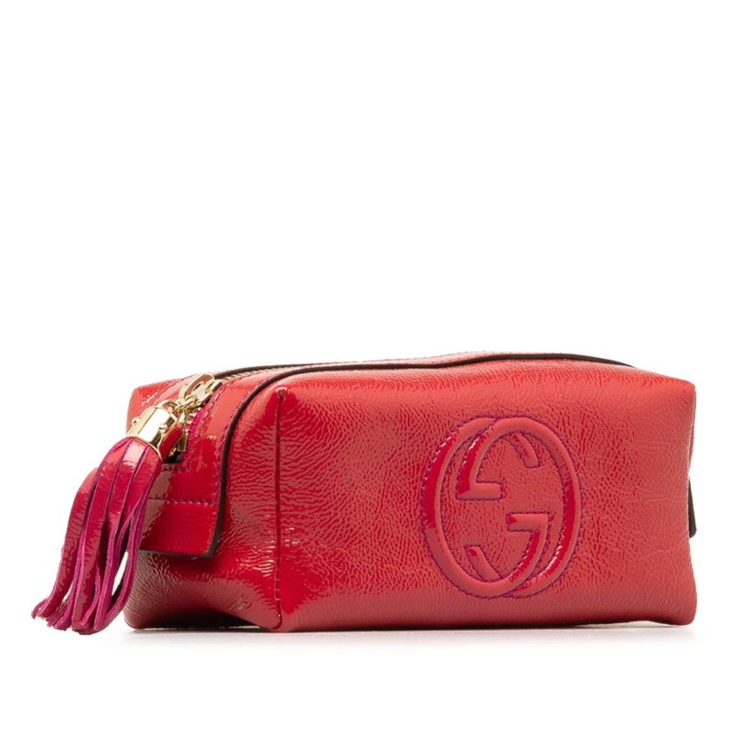 Gucci Soho Pink Patent Leather Pouch