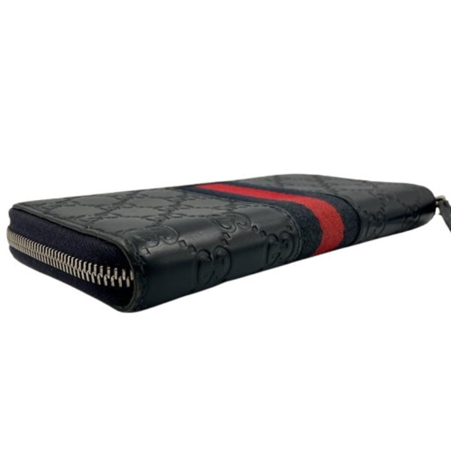 Gucci Black Pvc Long Wallet (Bi-Fold)