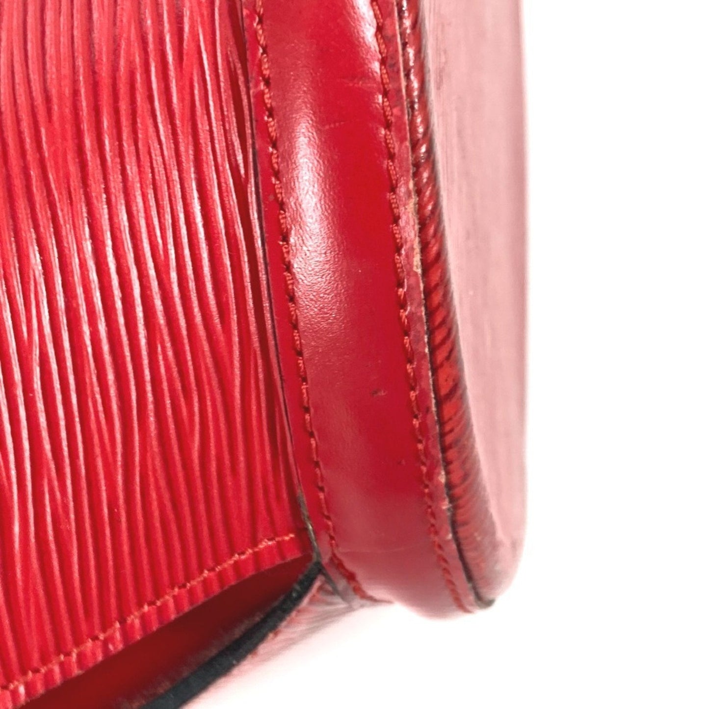 Louis Vuitton Castilian Red Red Color Epi Leather Shoulder Bag Tote Bag