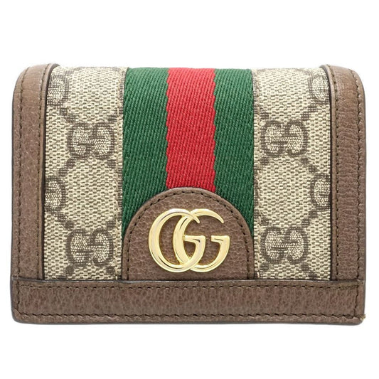 Gucci Beige Gg Supreme Leather Wallet (Bi-Fold) ()
