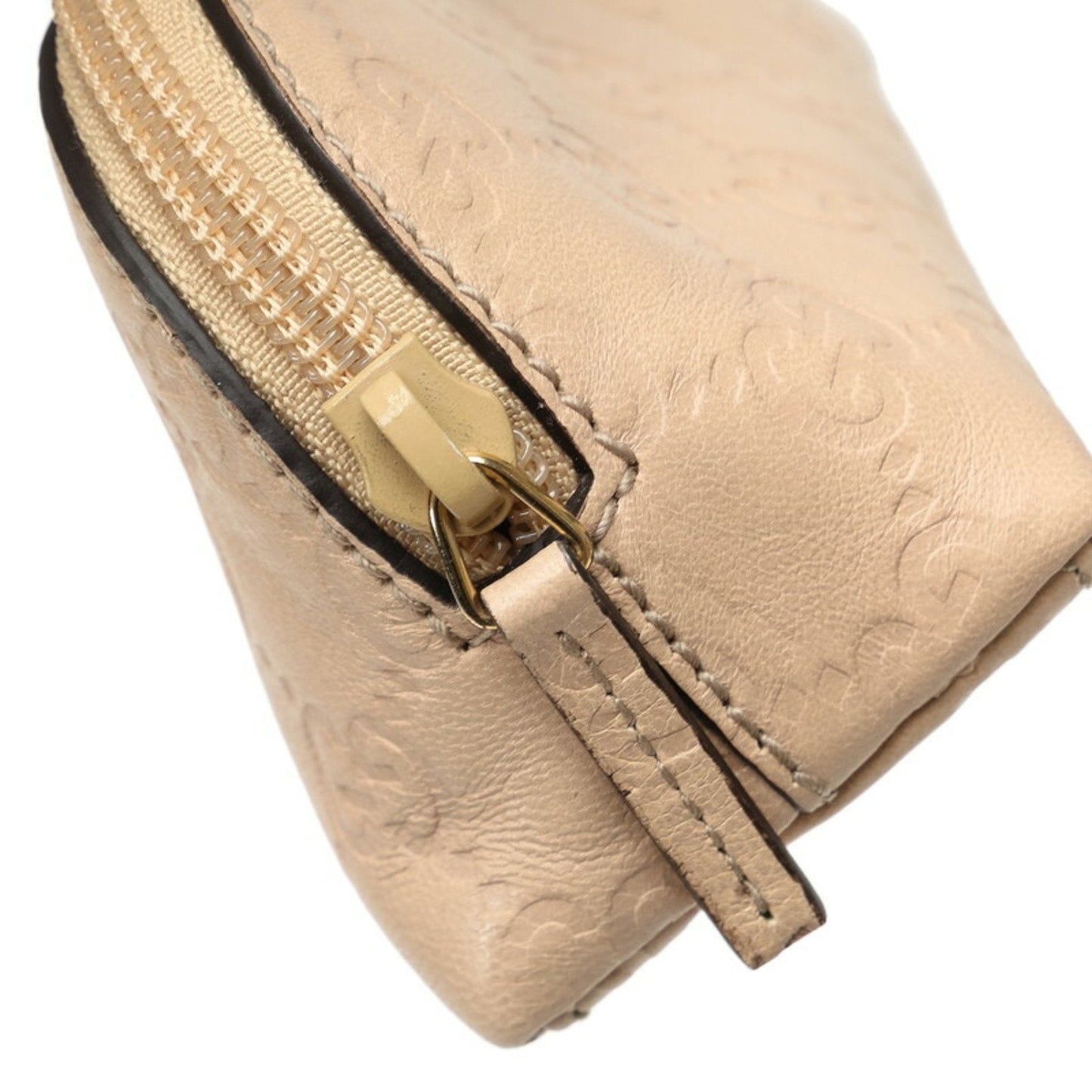 Gucci Beige Leather Pouch