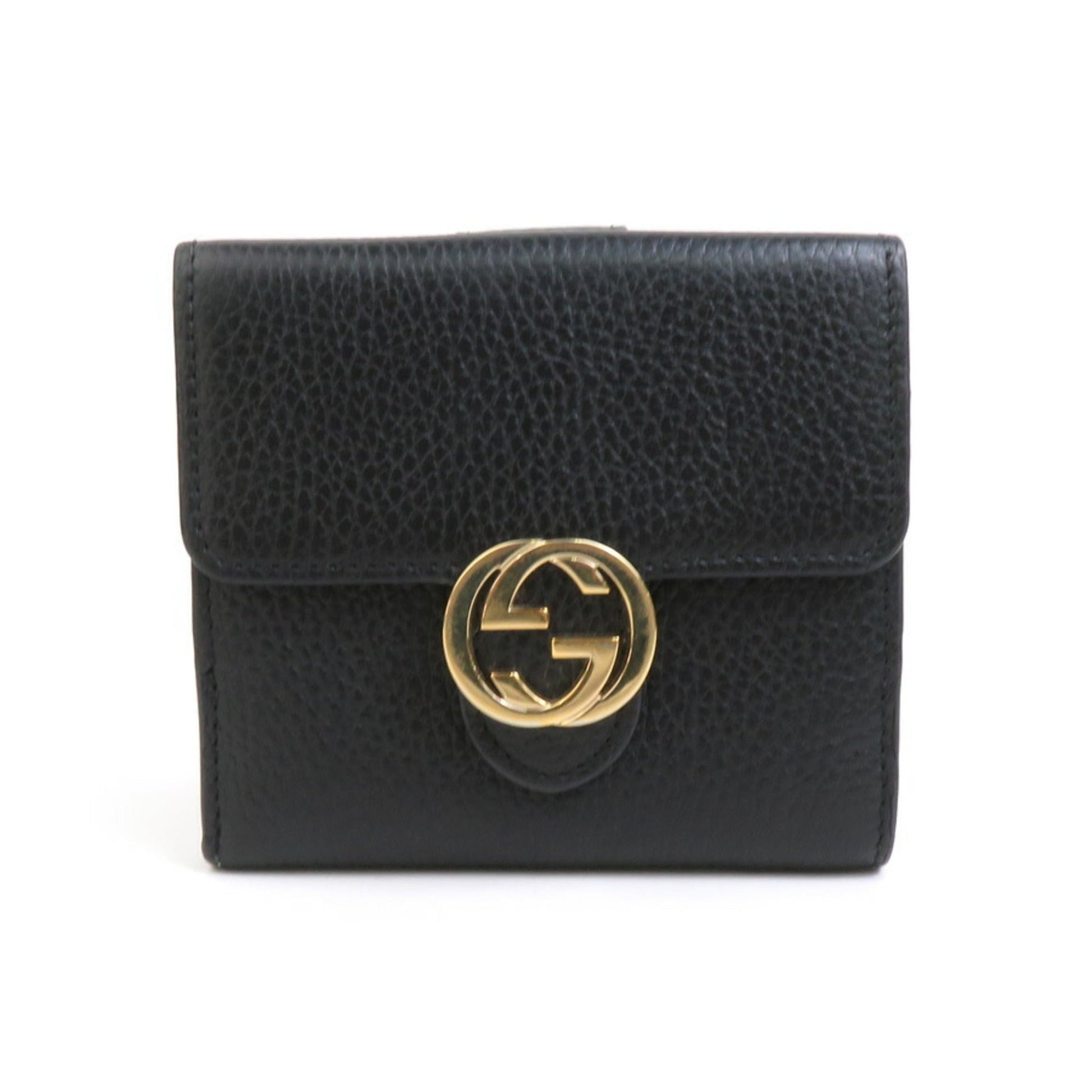 Gucci Black Leather Wallet (Bi-Fold) ()