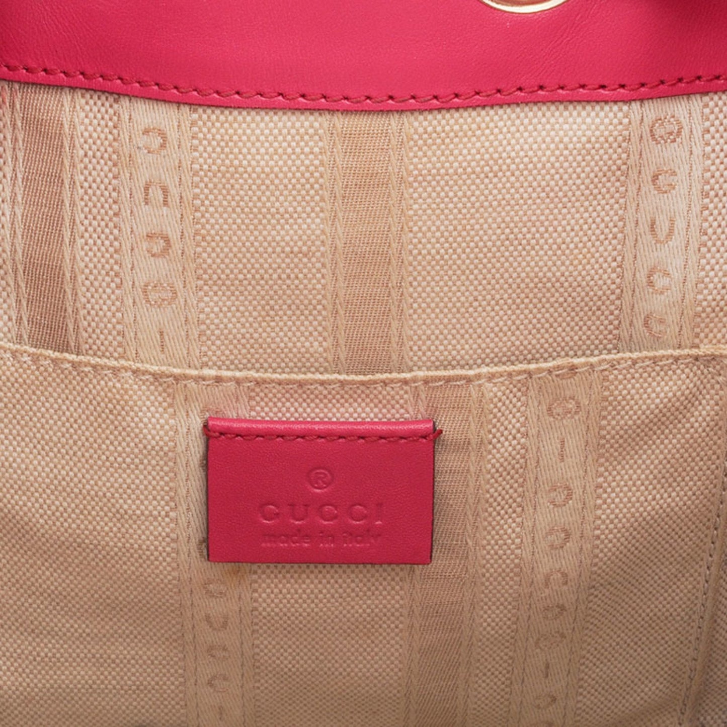 Gucci Pink Leather Shoulder Bag