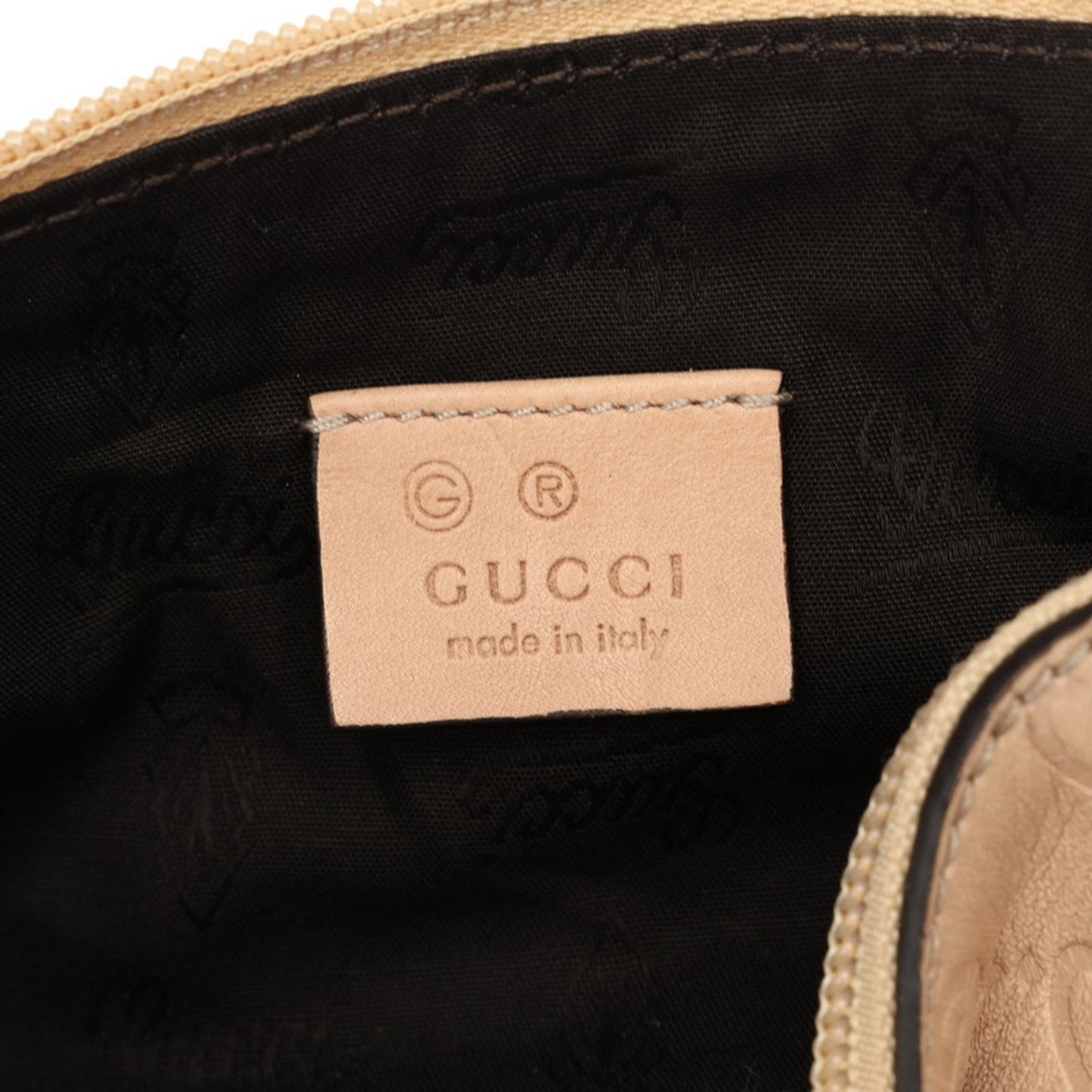 Gucci Beige Leather Pouch