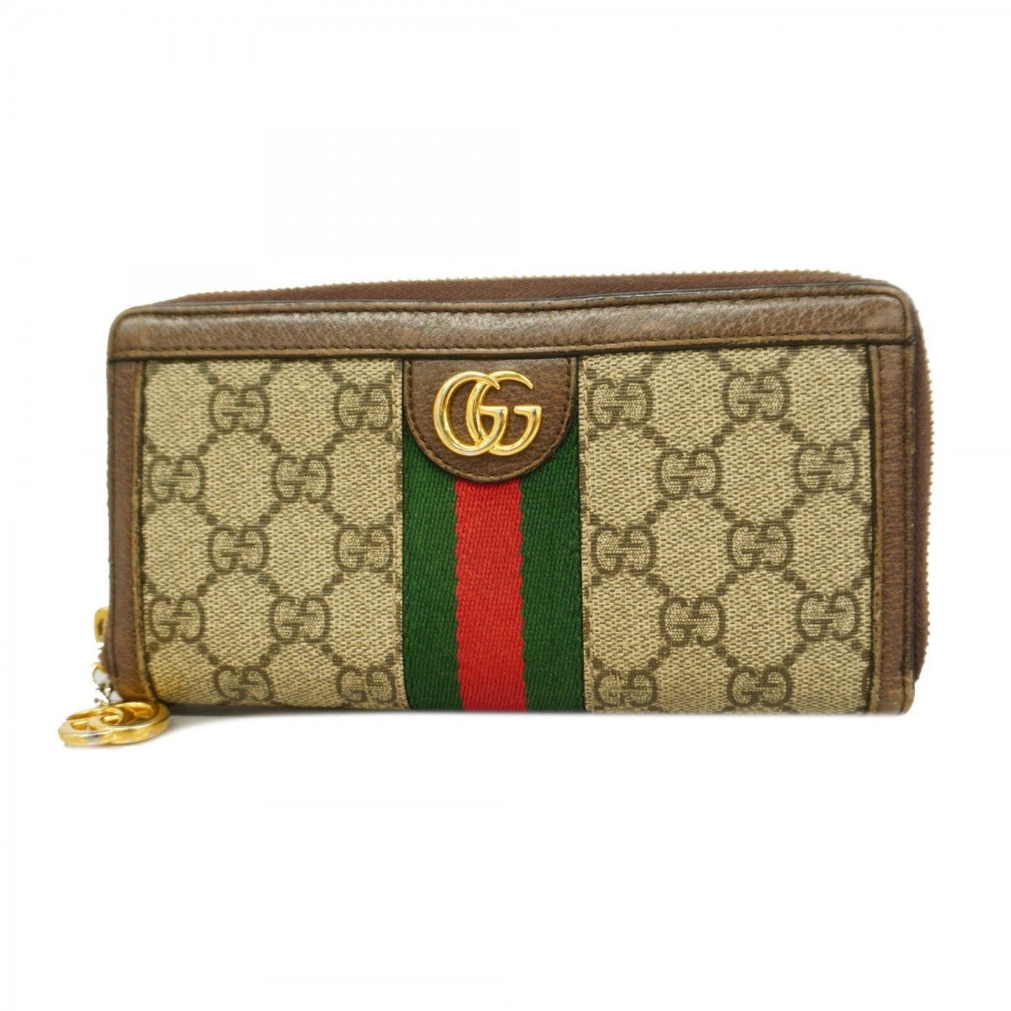 Gucci Brown Pvc Long Wallet (Bi-Fold) ()