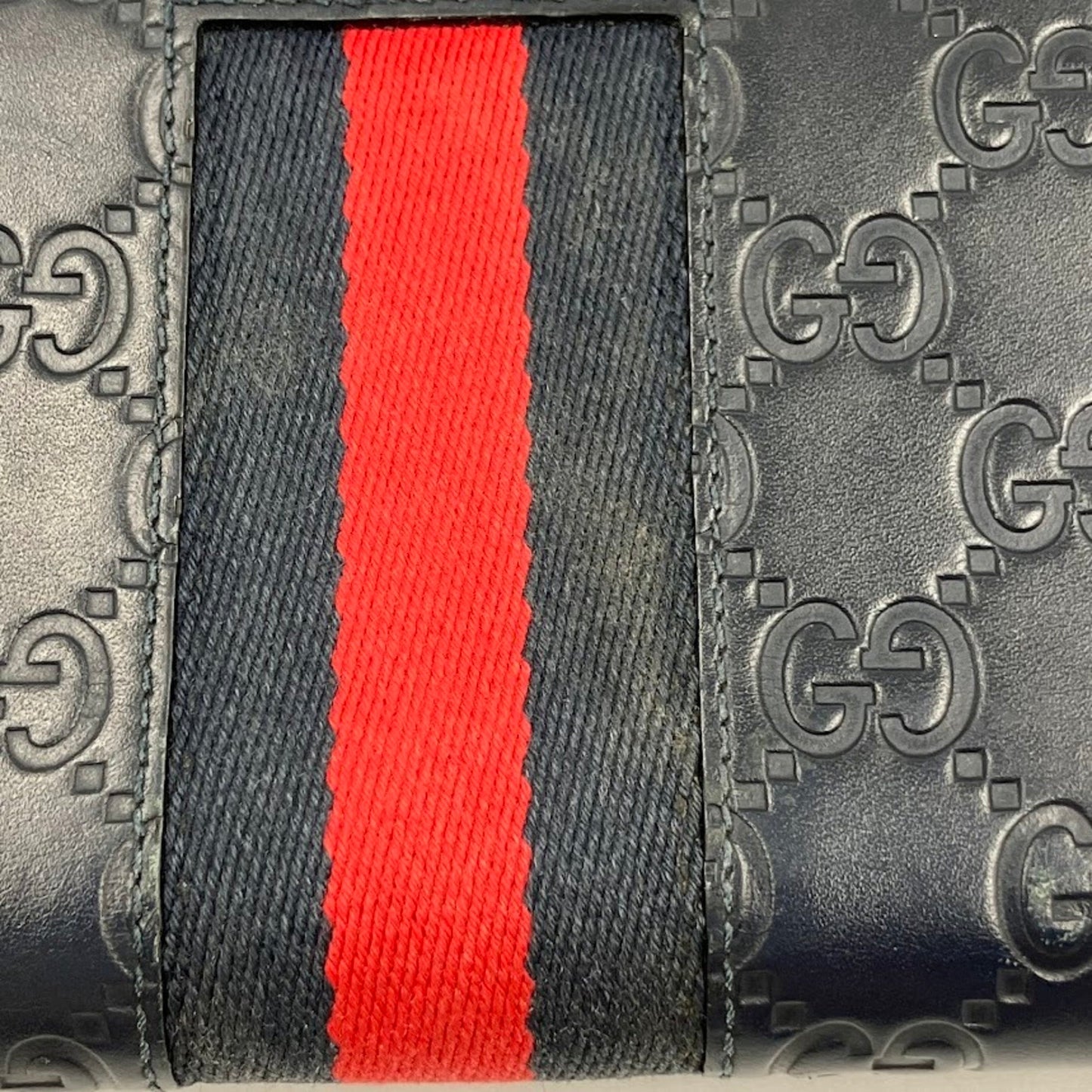 Gucci Black Pvc Long Wallet (Bi-Fold)