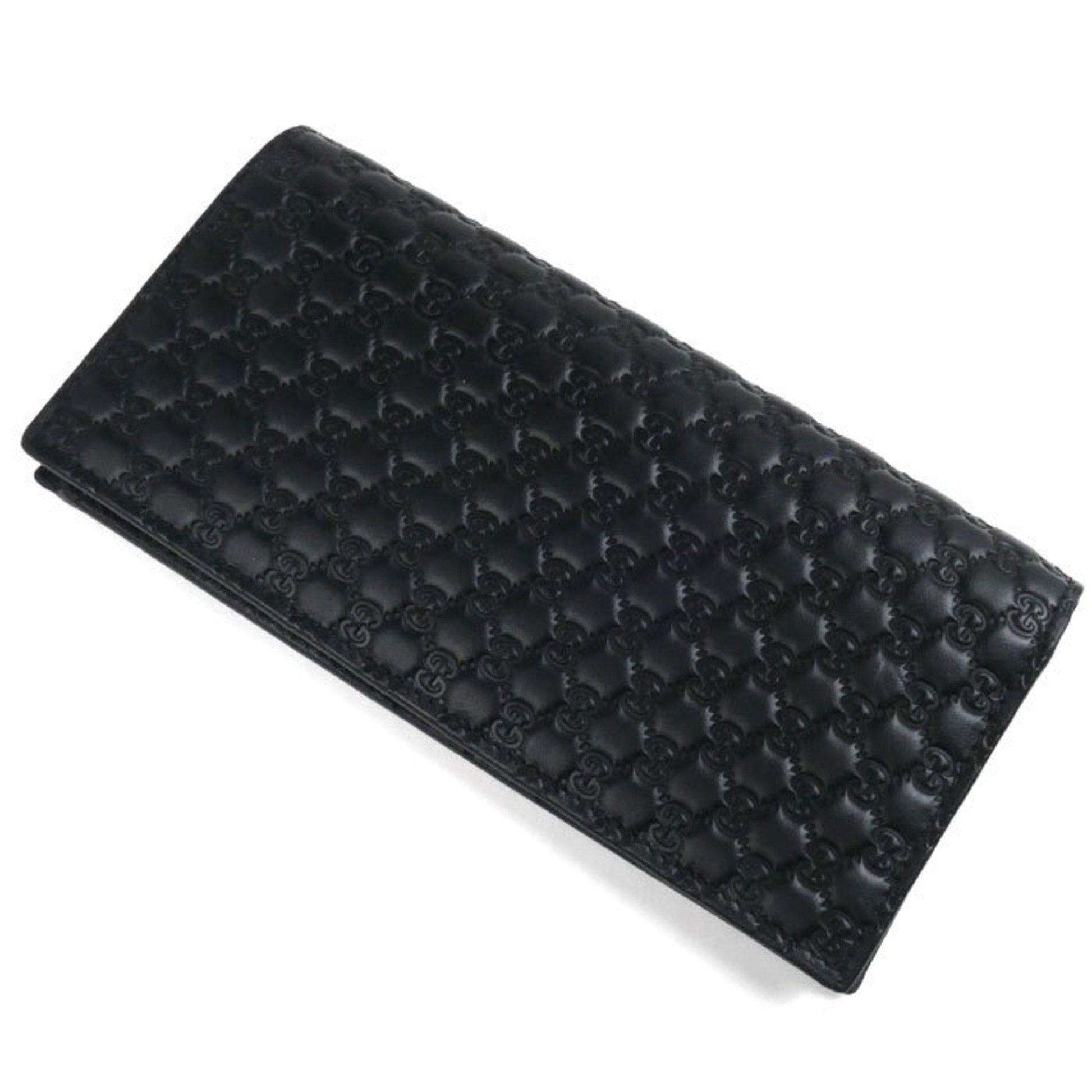 Gucci Black Leather Long Wallet (Bi-Fold) ()
