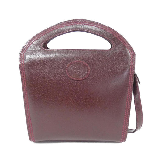 Gucci Bordeaux Leather Shoulder Bag ()