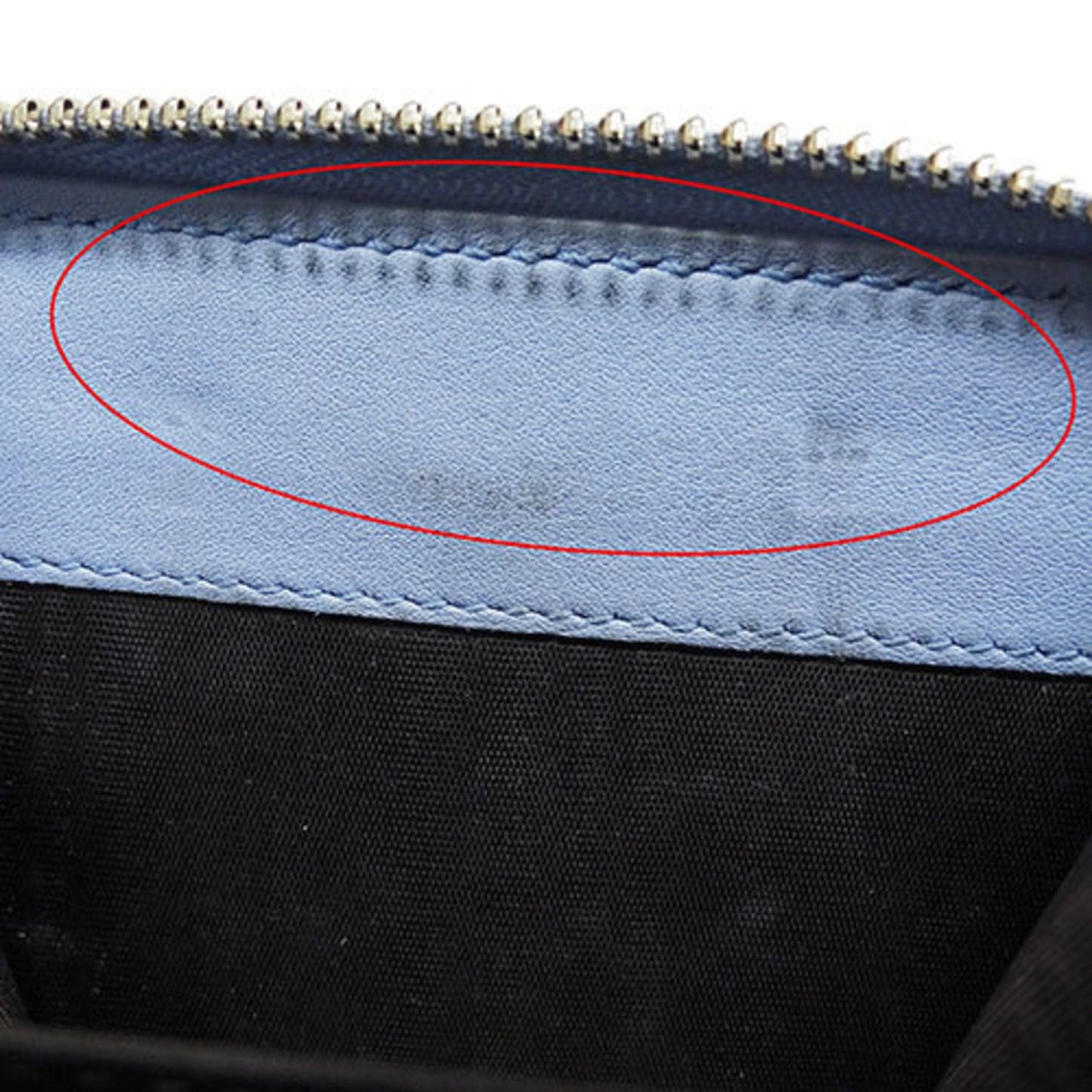Gucci Light Blue Leather Wallet (Bi-Fold)