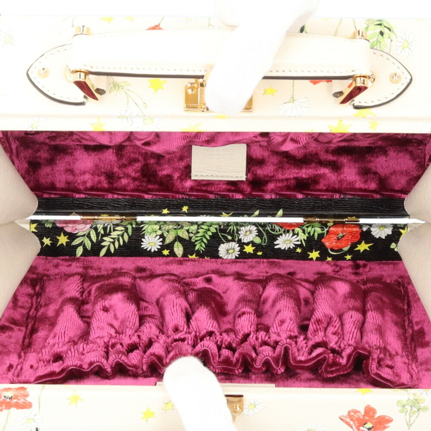 Gucci Daily Multi-Color White Leather Shoulder Bag