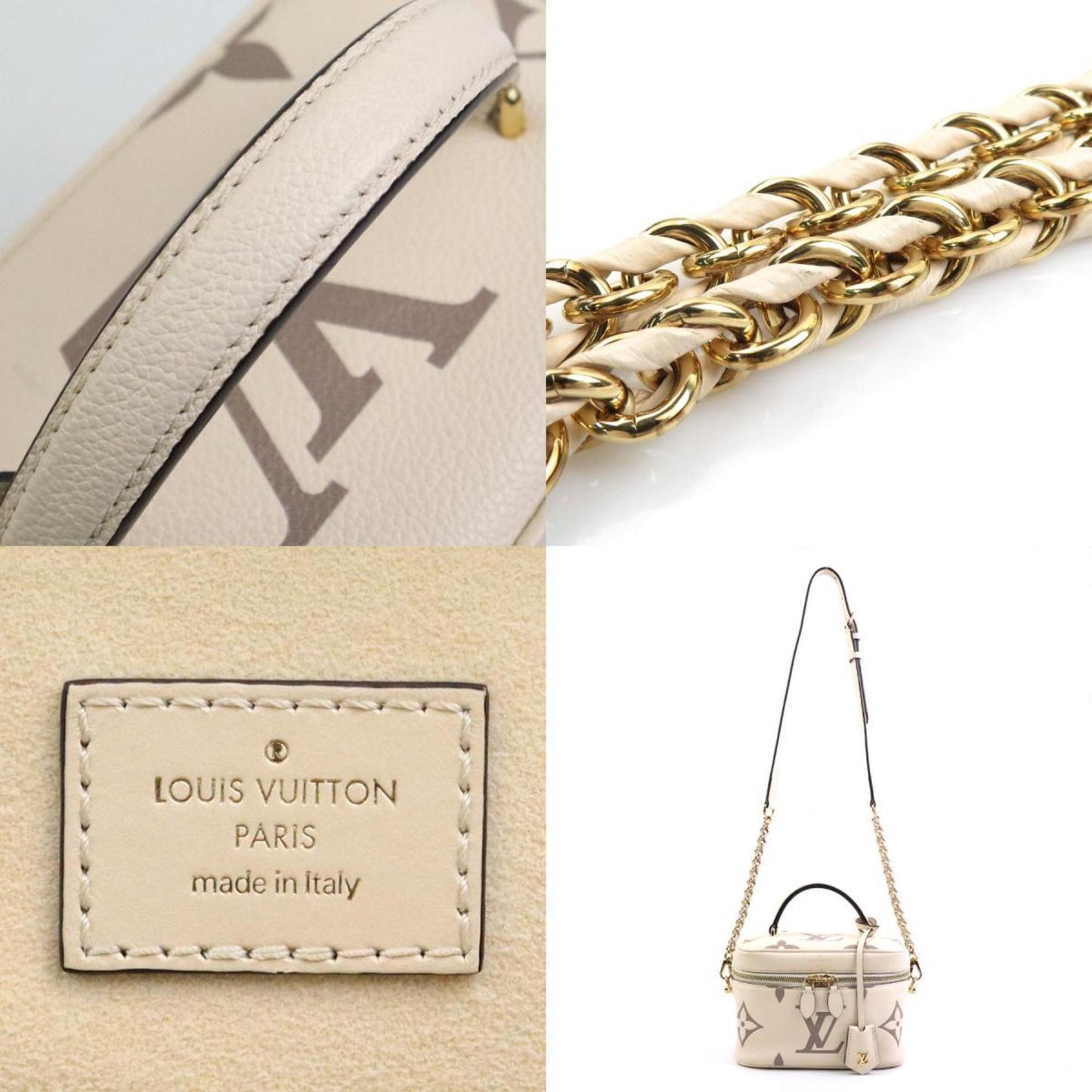 Louis Vuitton Bicolor Ivory Monogram Empreinte Shoulder Bag