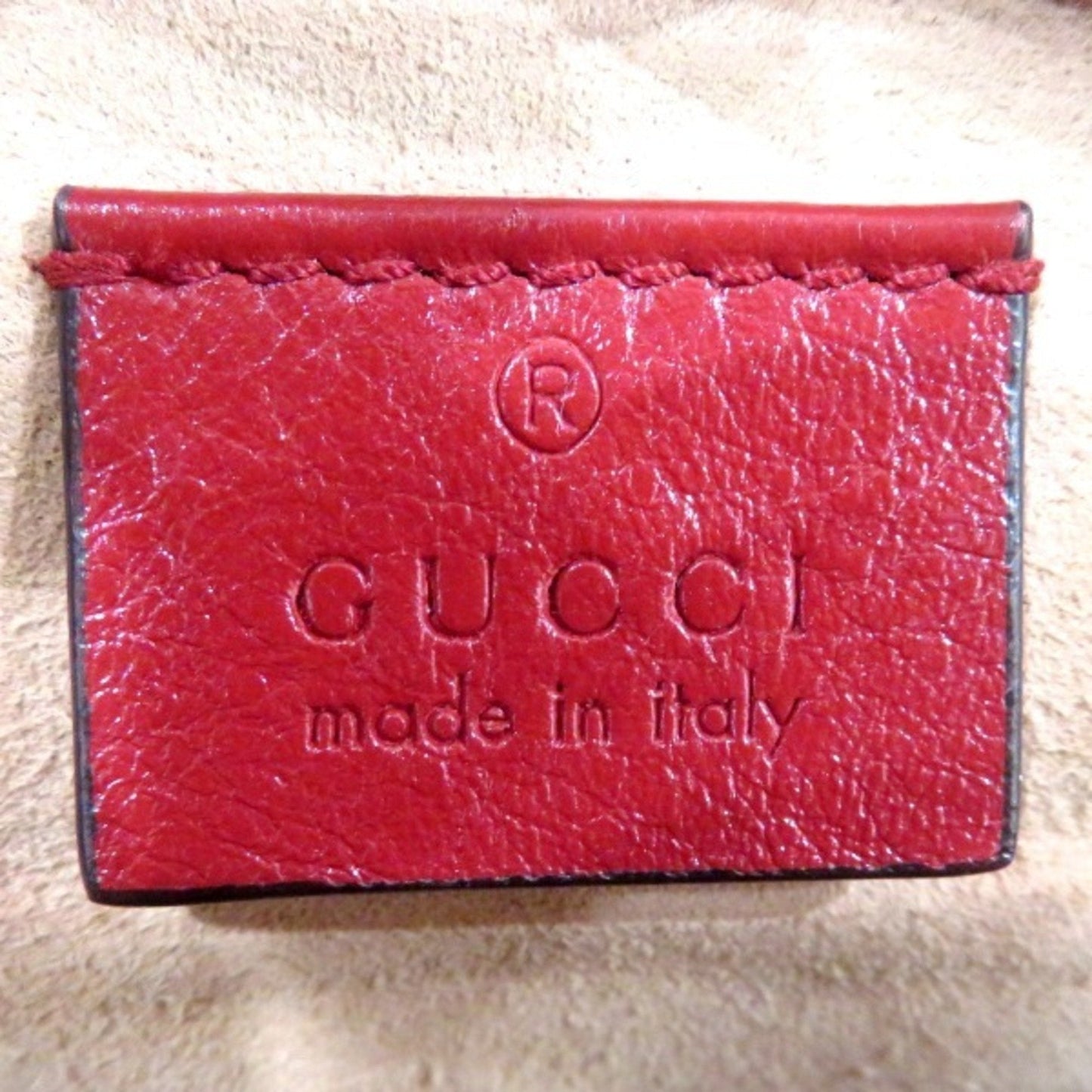Gucci Red Color Leather Shoulder Bag
