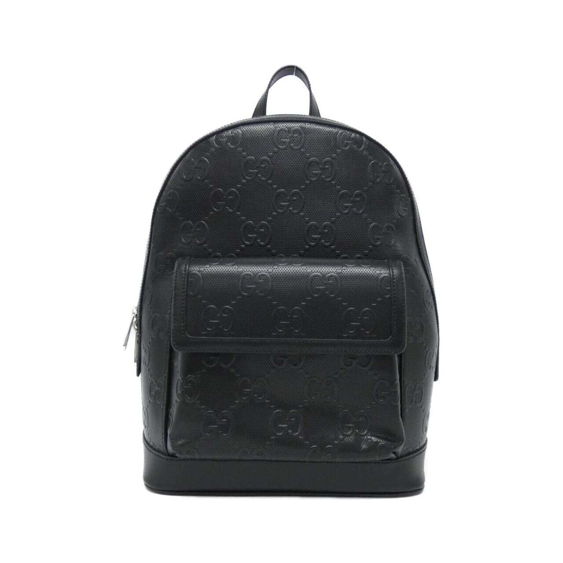 Gucci Black Embossed Backpack ()