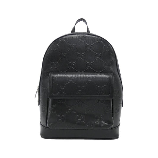 Gucci Black Embossed Backpack ()