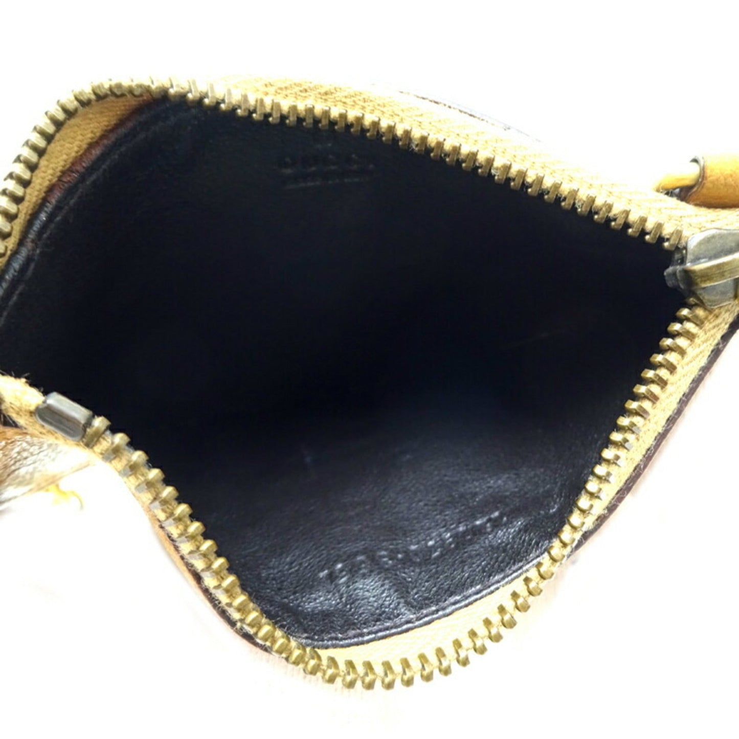 Gucci Brown Camel Leather Coin Purse/Coin Case