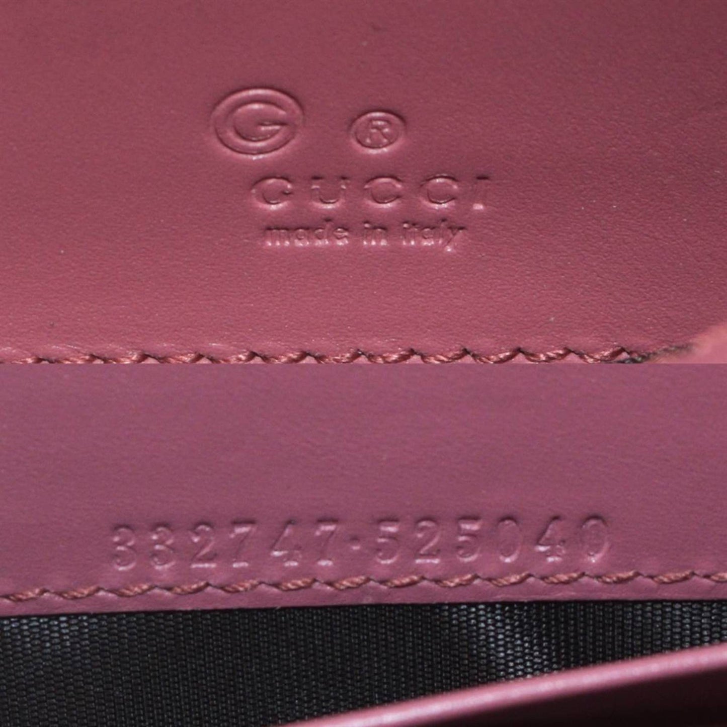 Gucci Pink Leather Long Wallet (Bi-Fold)