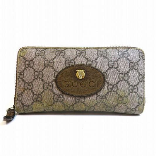 Gucci Beige Yellow Pvc Leather Long Wallet (Bi-Fold) ()