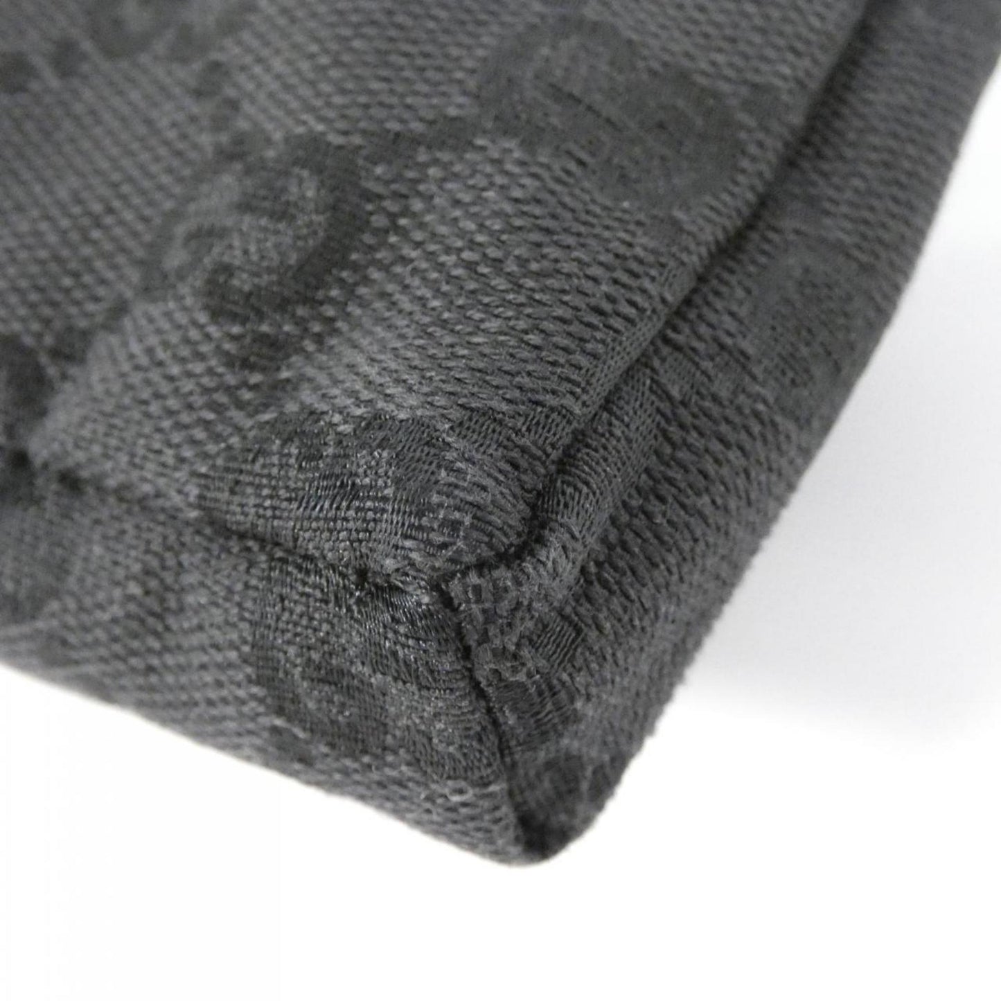 Gucci Black Gg Canvas Fanny Pack
