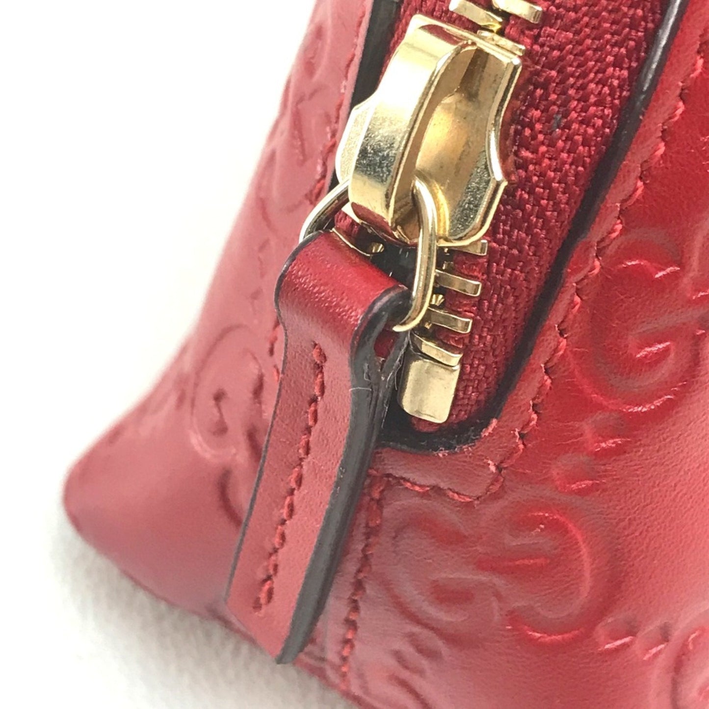 Gucci Red Leather Pouch