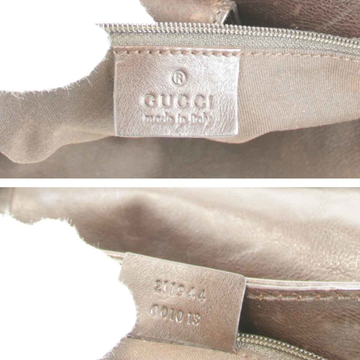 Gucci Sukey Brown Leather Handbag