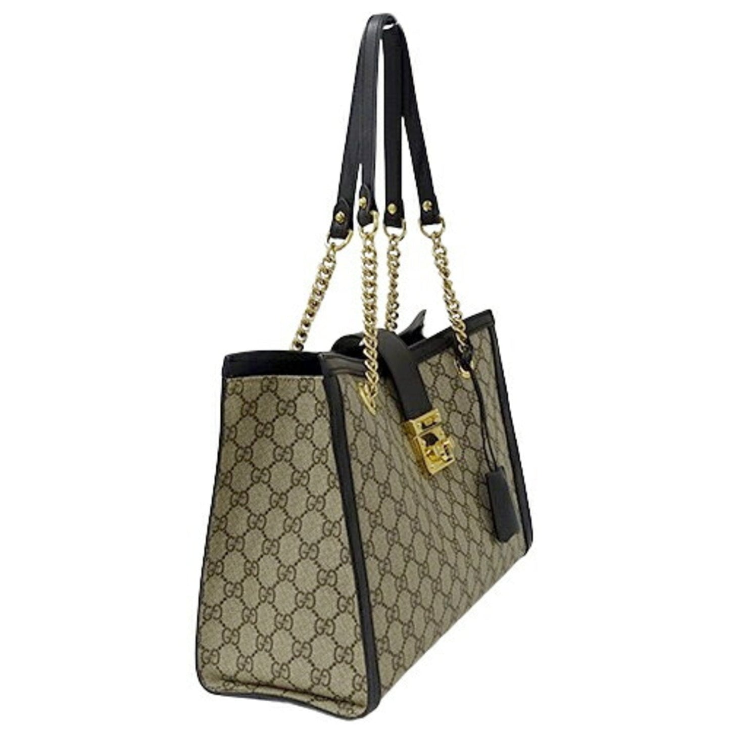 Gucci Beige Black Brown Gg Supreme Shoulder Bag Tote Bag