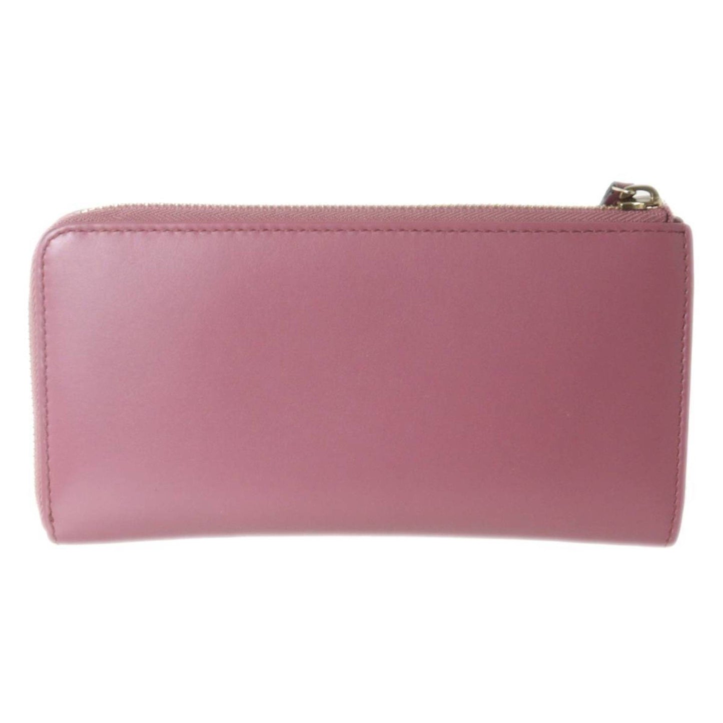 Gucci Pink Leather Long Wallet (Bi-Fold)