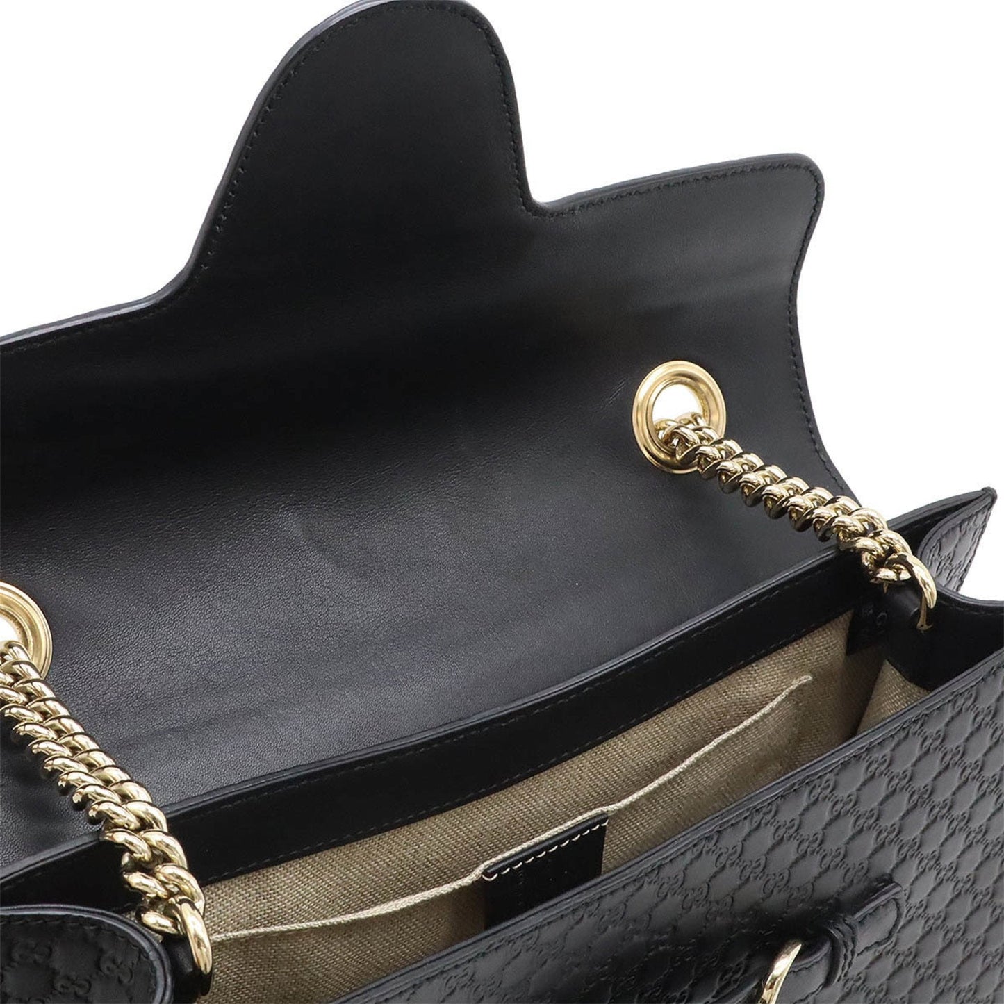 Gucci Black Leather Shoulder Bag