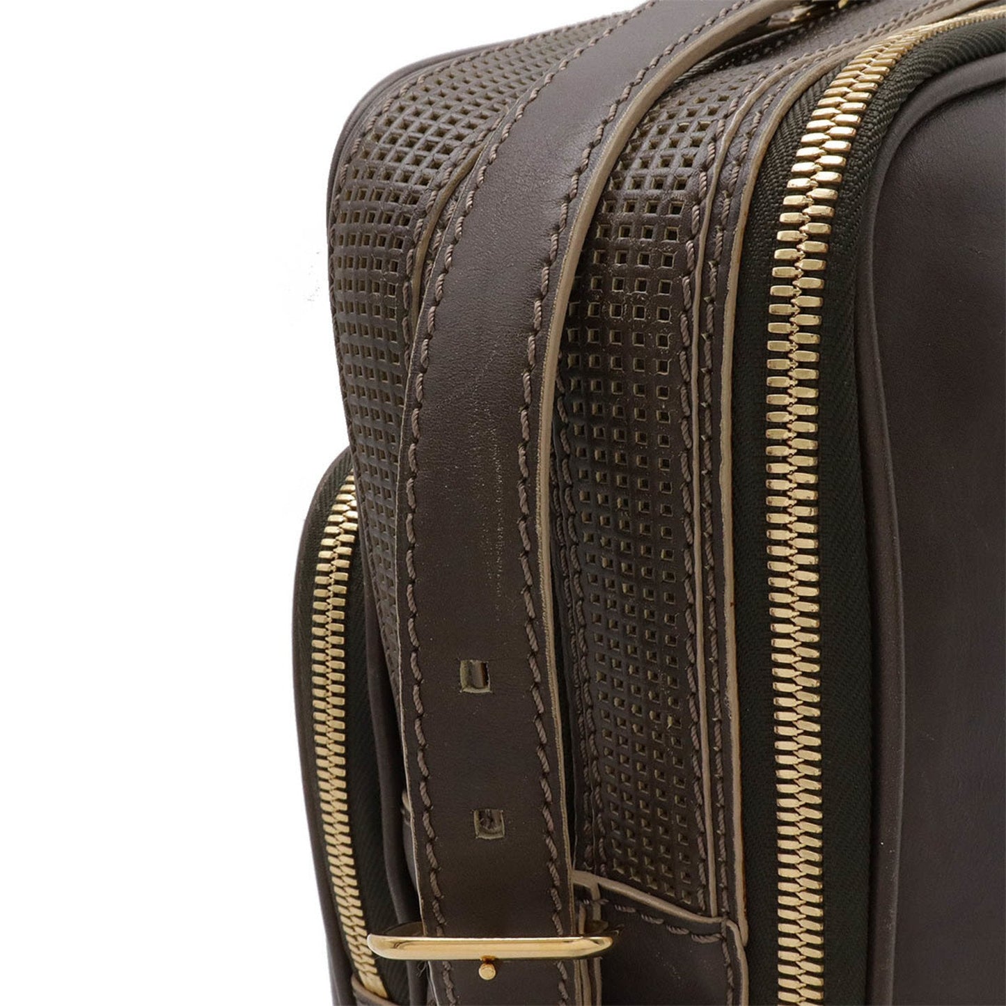 Louis Vuitton Brown Leather Shoulder Bag