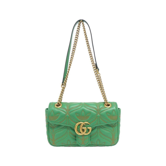 Gucci Gg Marmont Green Quilting Shoulder Bag ()