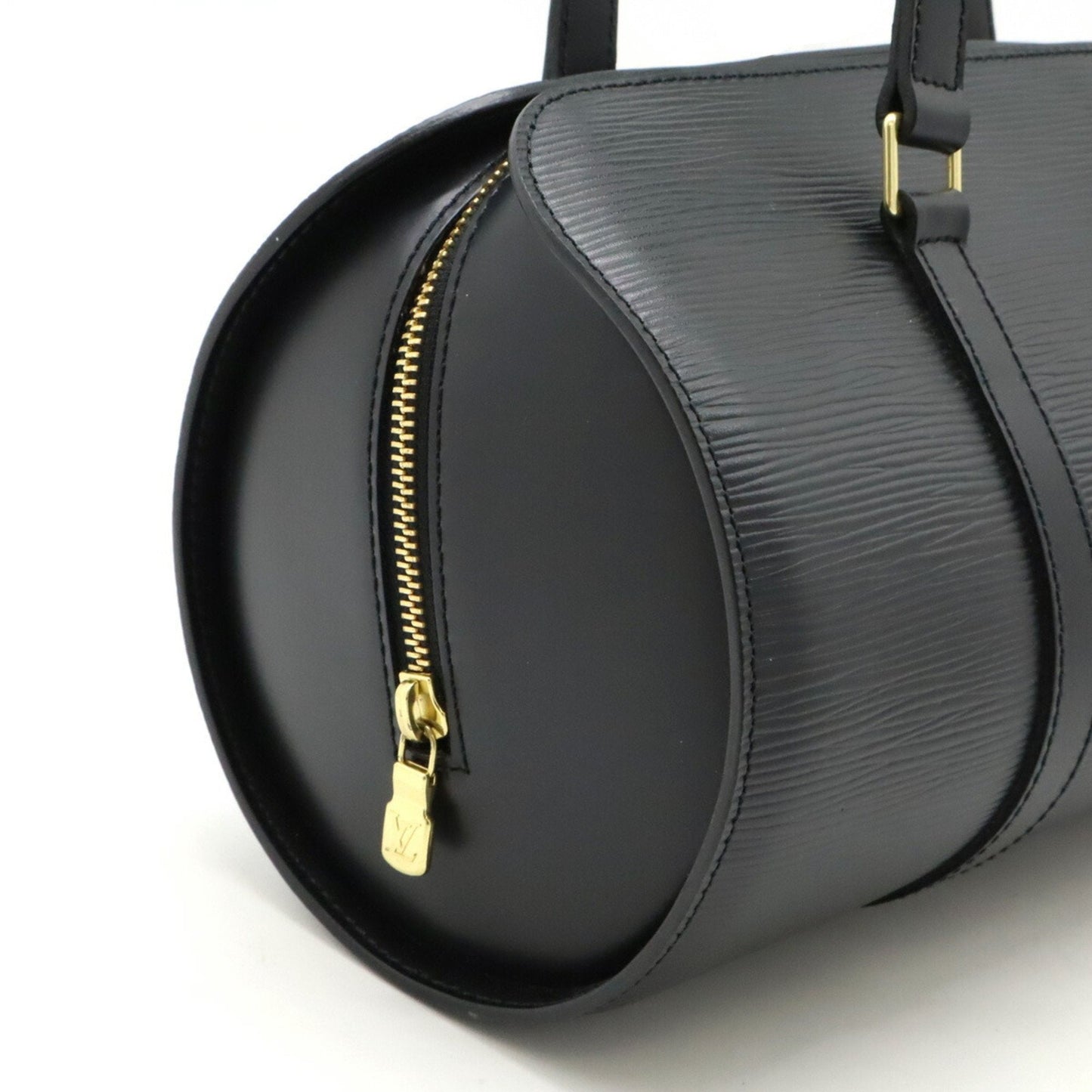 Louis Vuitton Black Noir Epi Leather Handbag Pouch Shoulder Bag