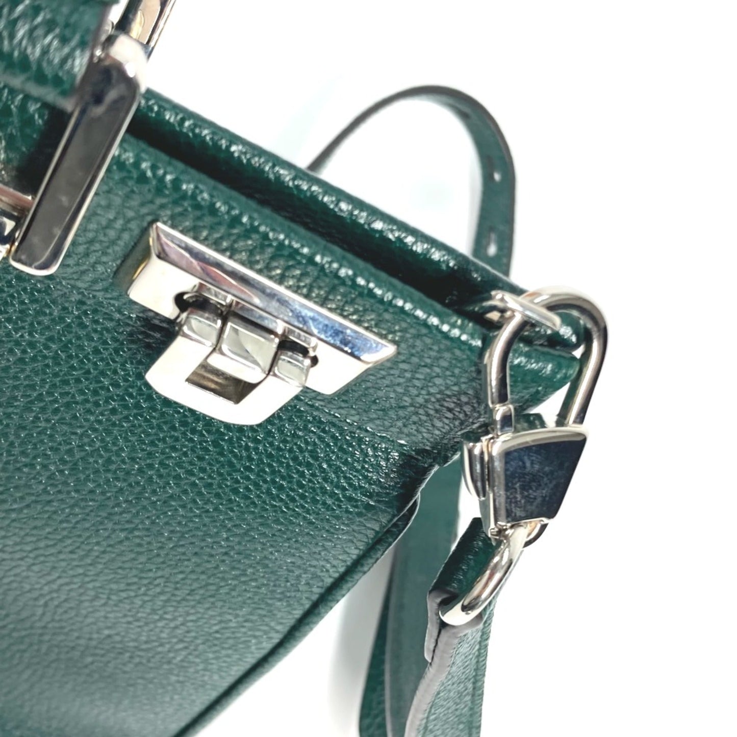Gucci Green Leather Handbag