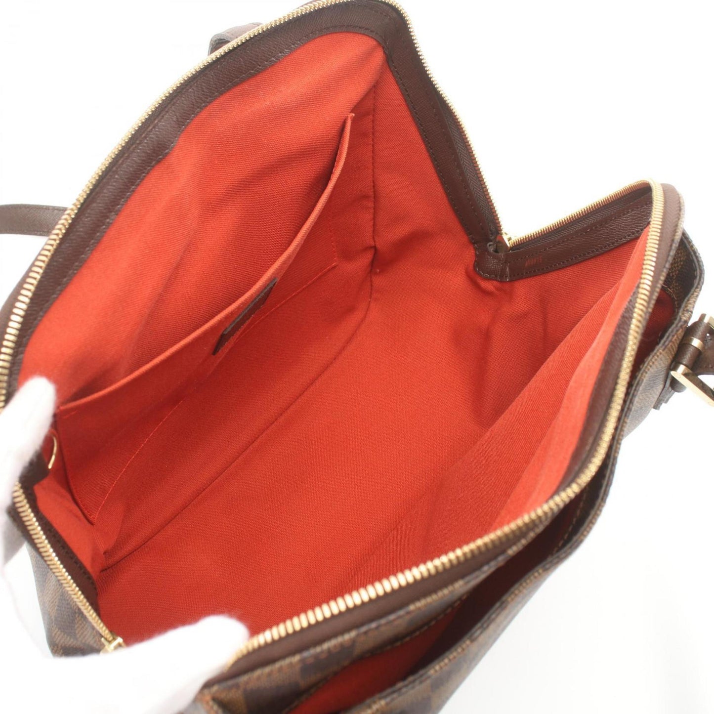 Louis Vuitton Brown Coated Canvas Shoulder Bag