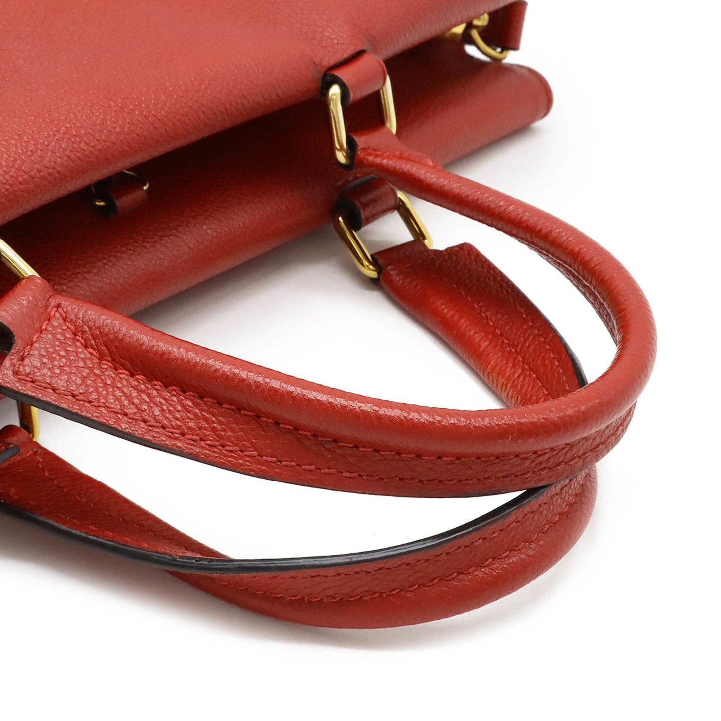 Louis Vuitton Cerise Red Color Monogram Leather Handbag Shoulder Bag