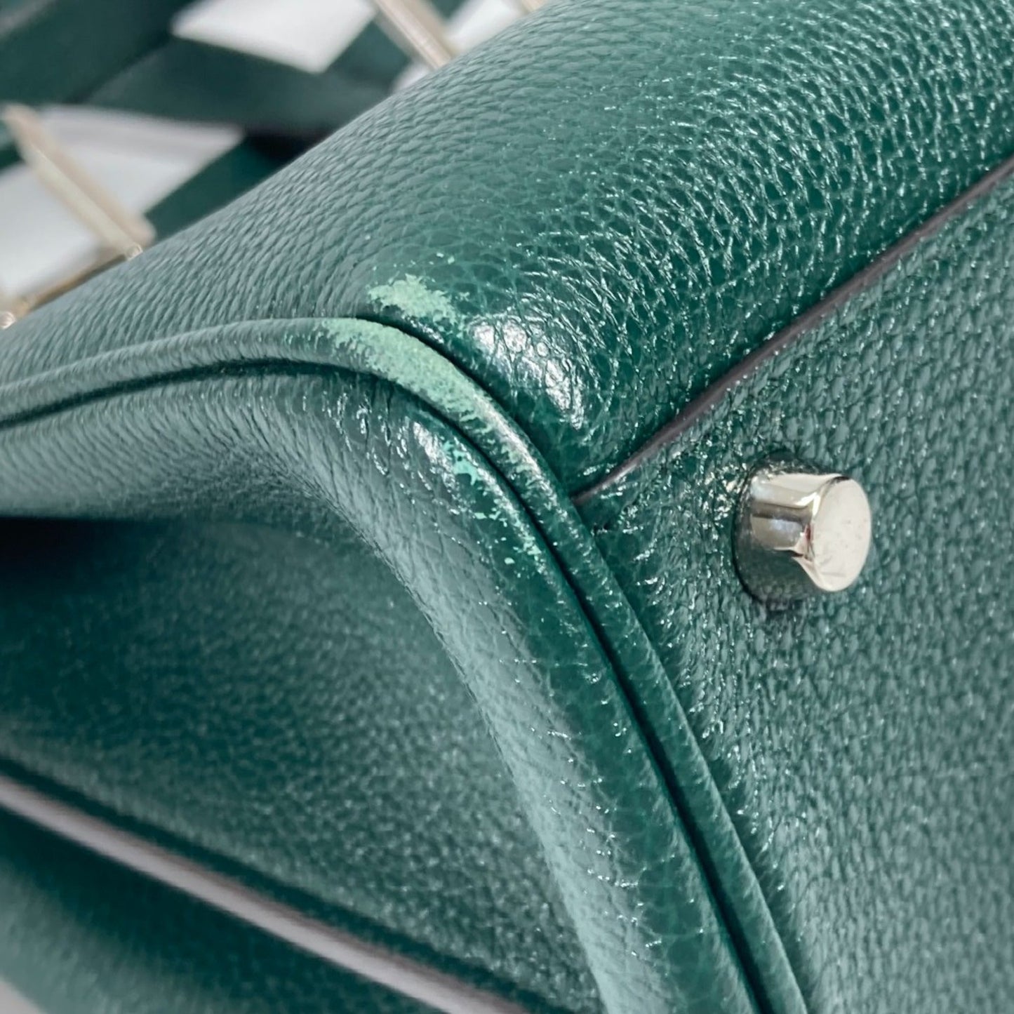 Gucci Green Leather Handbag