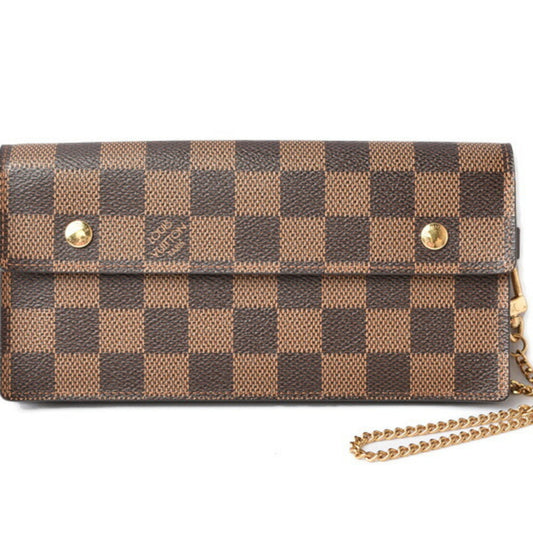 Louis Vuitton Damier Damier Canvas Damier Canvas Chain/Shoulder Wallet ()