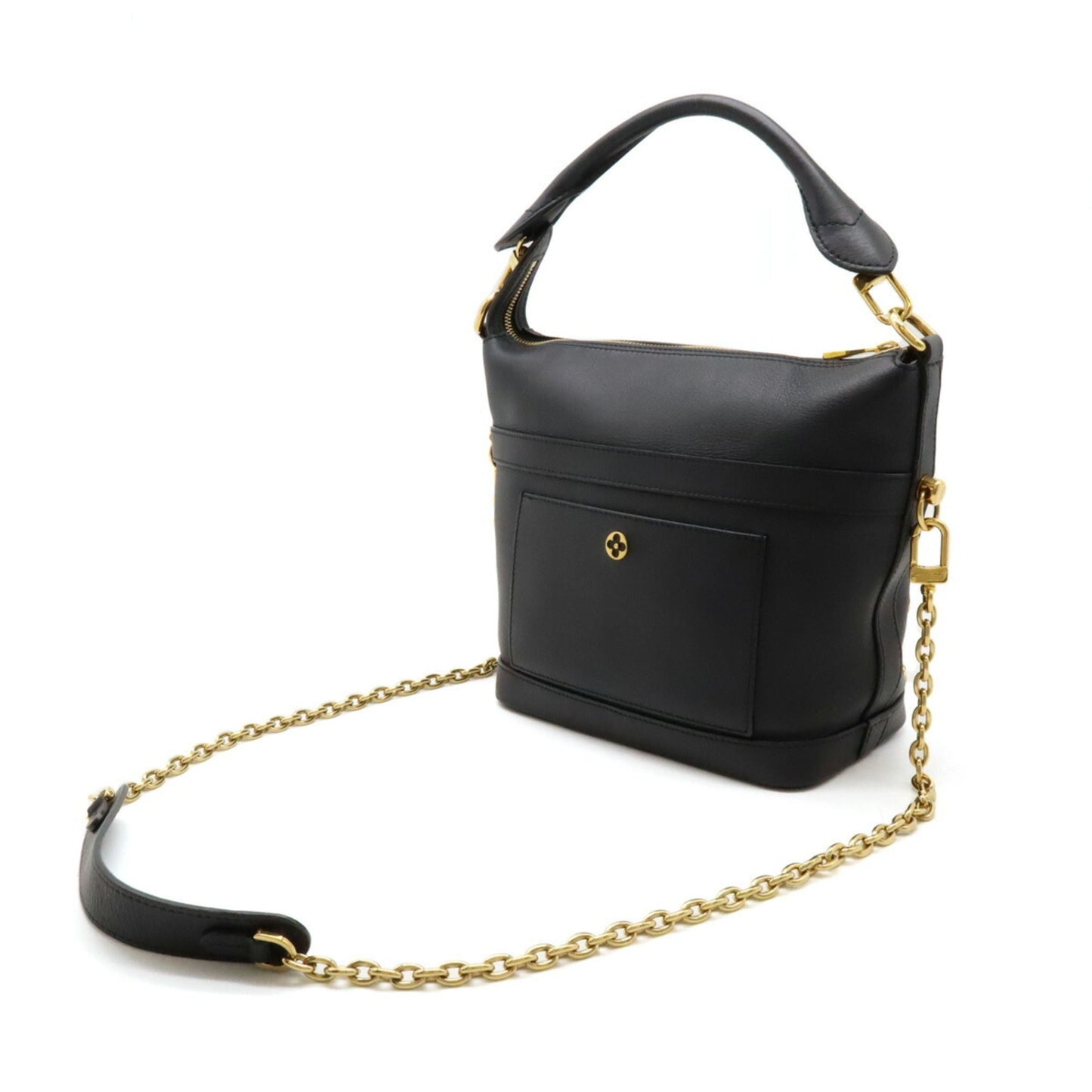 Louis Vuitton Black Noir Leather Shoulder Bag