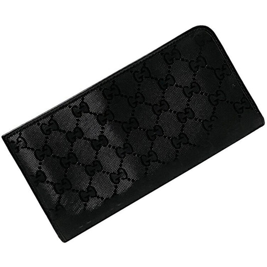 Gucci Black Pvc Leather Wallet (Bi-Fold)