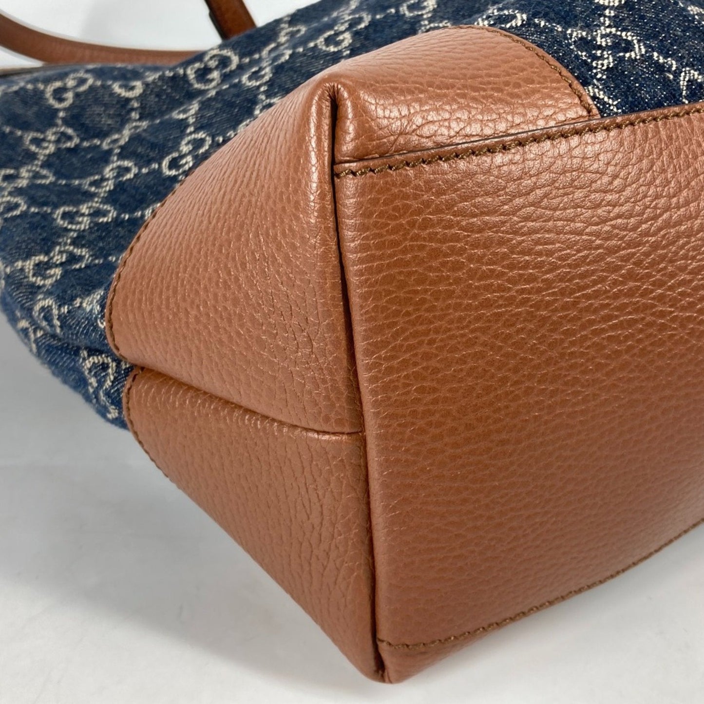 Gucci Blue Denim Tote Bag