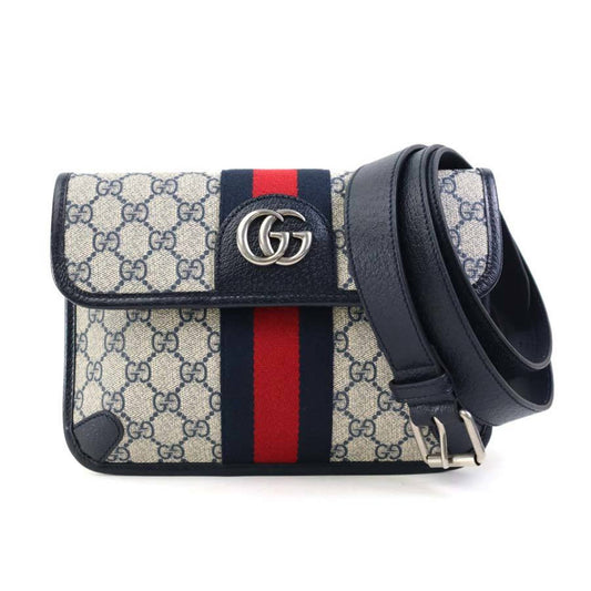 Gucci Ophidia Navy Gg Supreme Fanny Pack ()