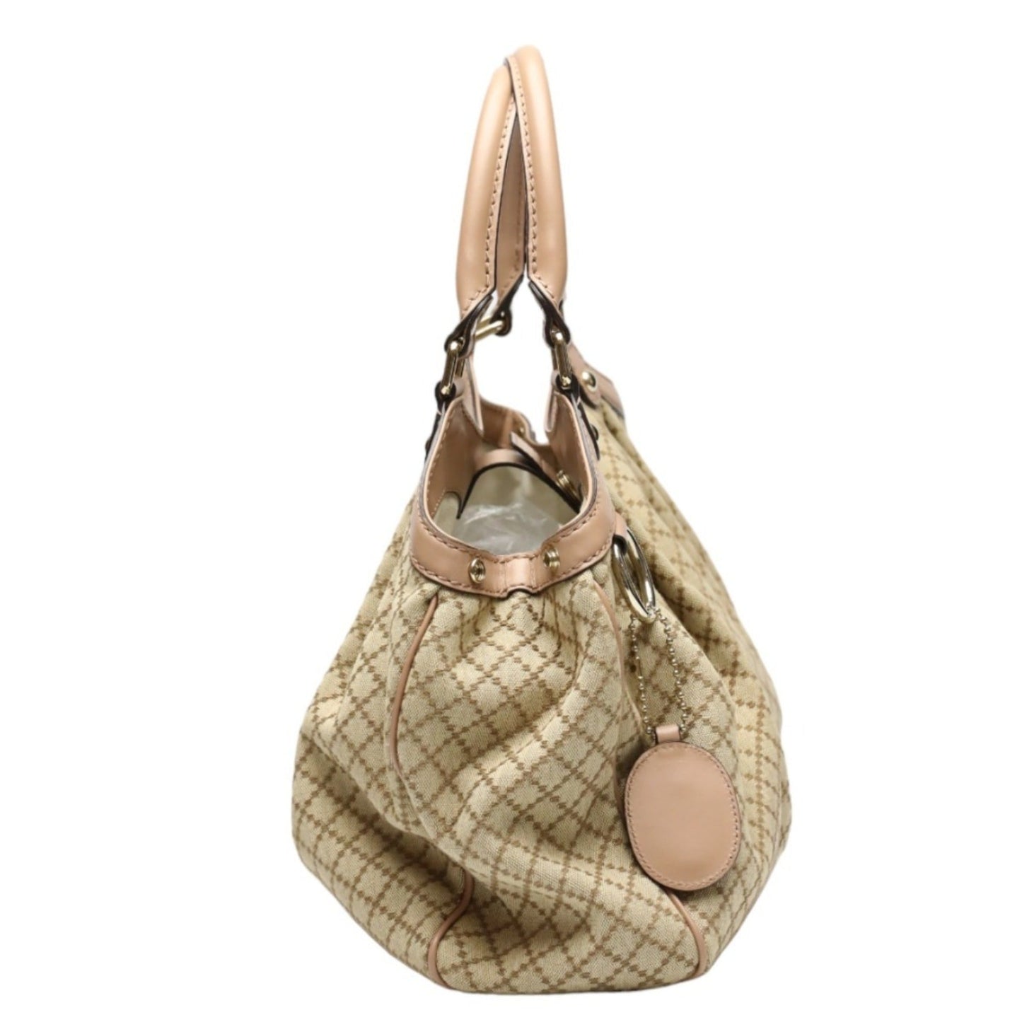 Gucci Diamante Beige Gg Canvas Handbag Tote Bag