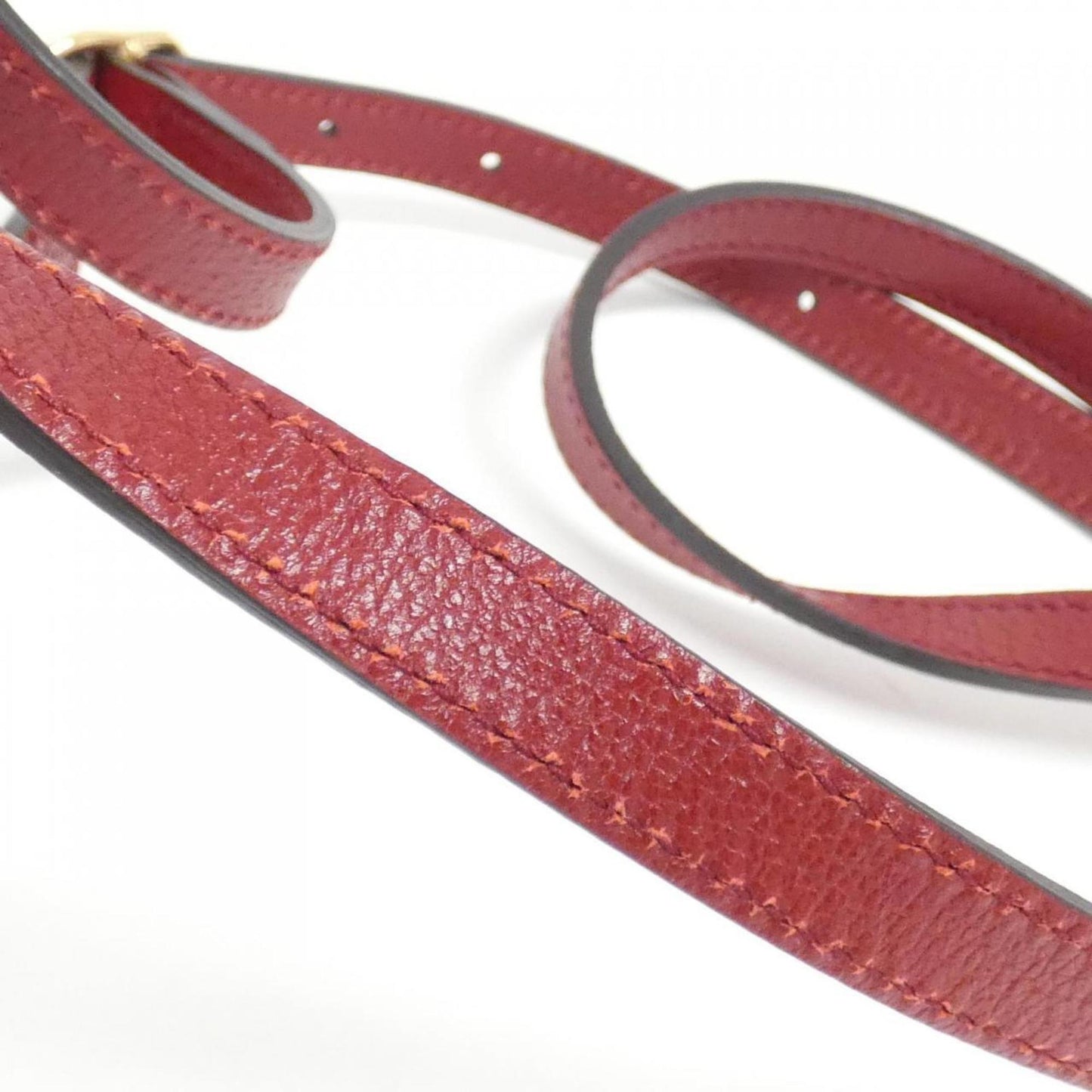 Gucci Beige Cherry Red Gg Supreme Leather Shoulder Bag