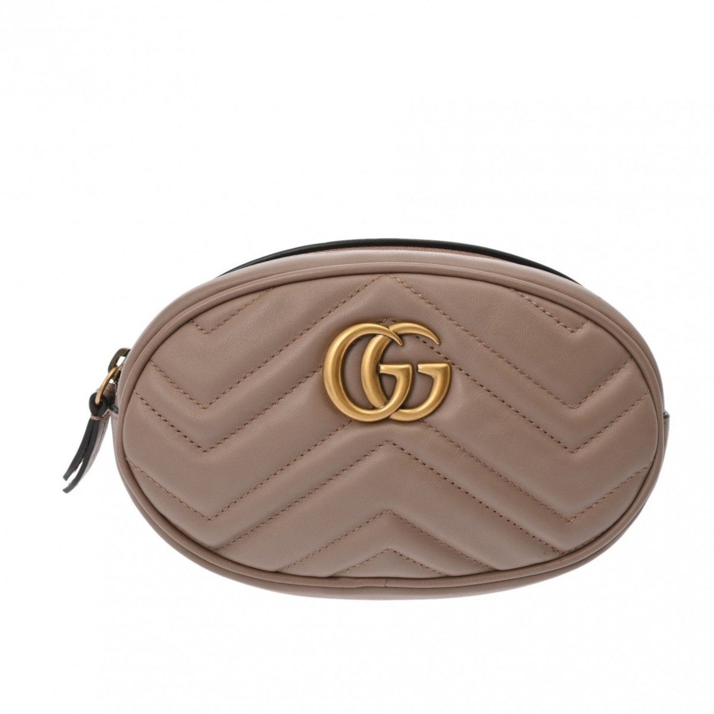 Gucci Gg Marmont Grayish Leather Fanny Pack