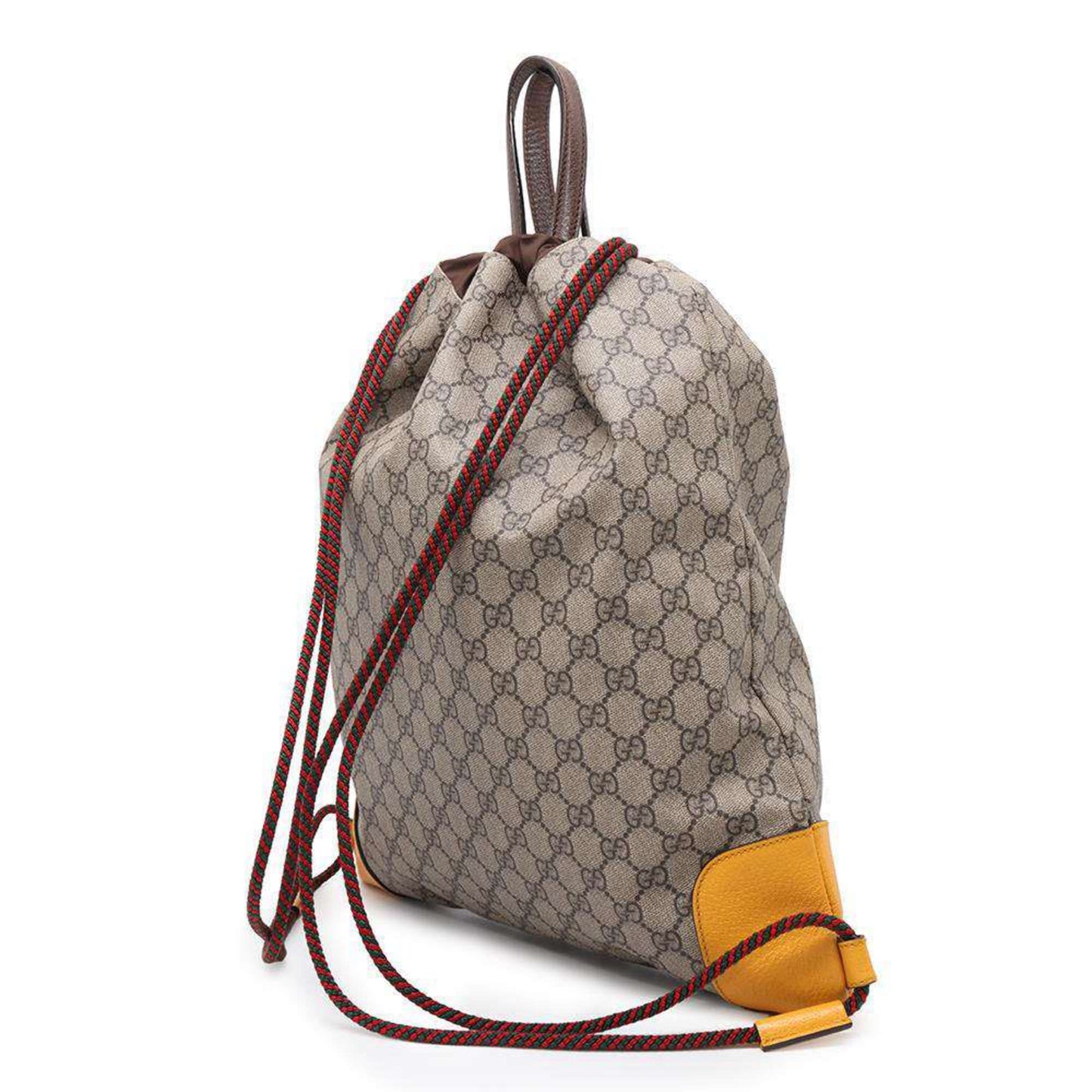 Gucci Beige Brown Gg Supreme Backpack
