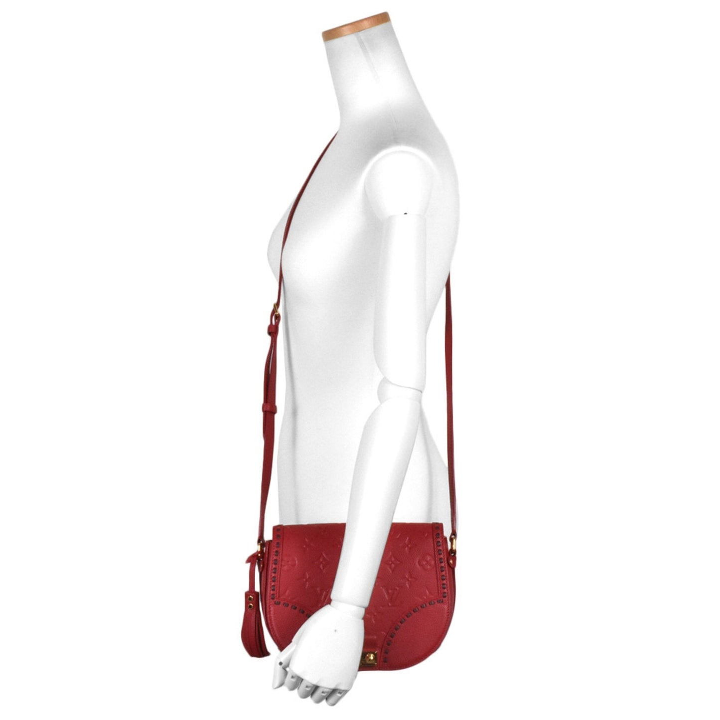 Louis Vuitton Red Color Monogram Empreinte Shoulder Bag