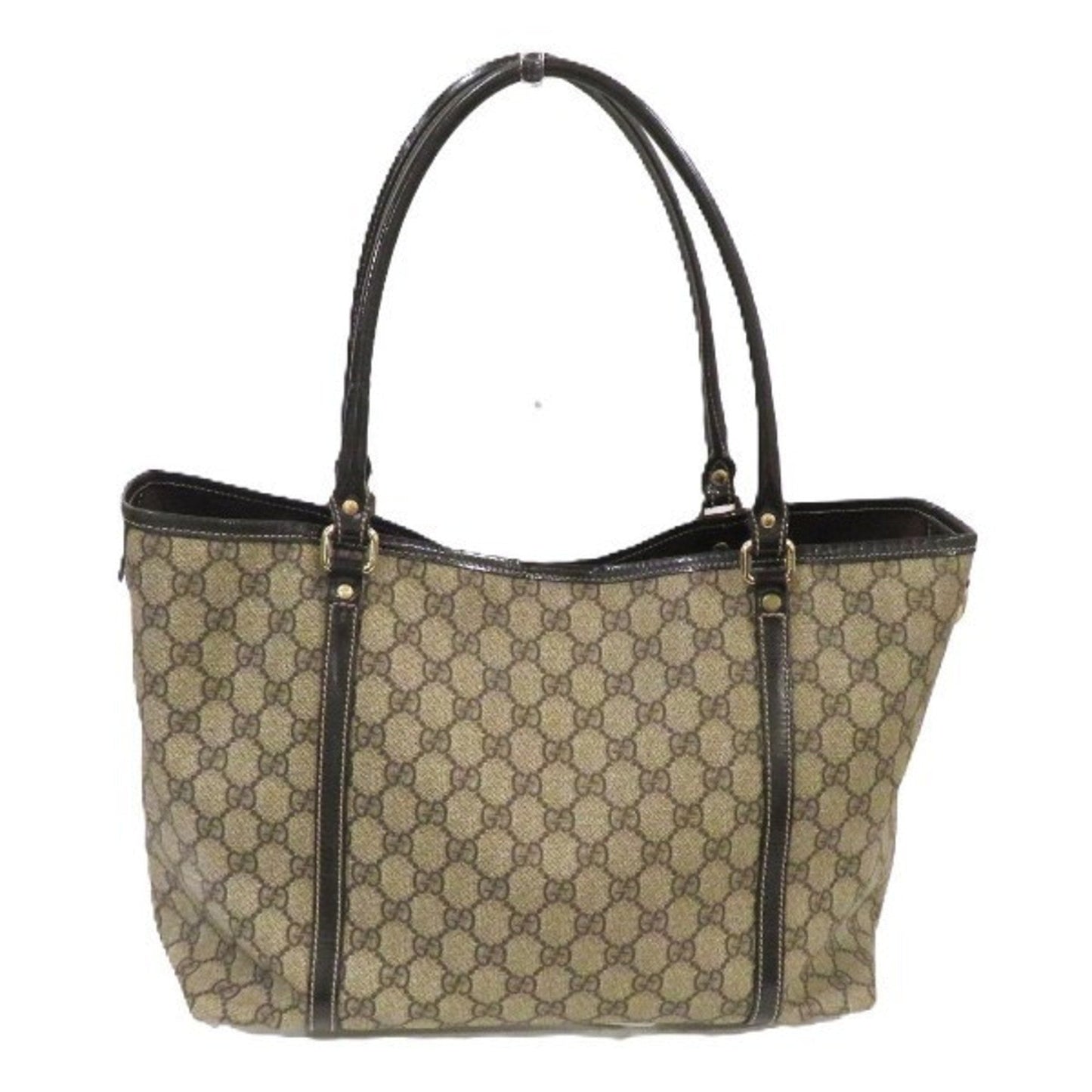 Gucci Brown Pvc Leather Tote Bag
