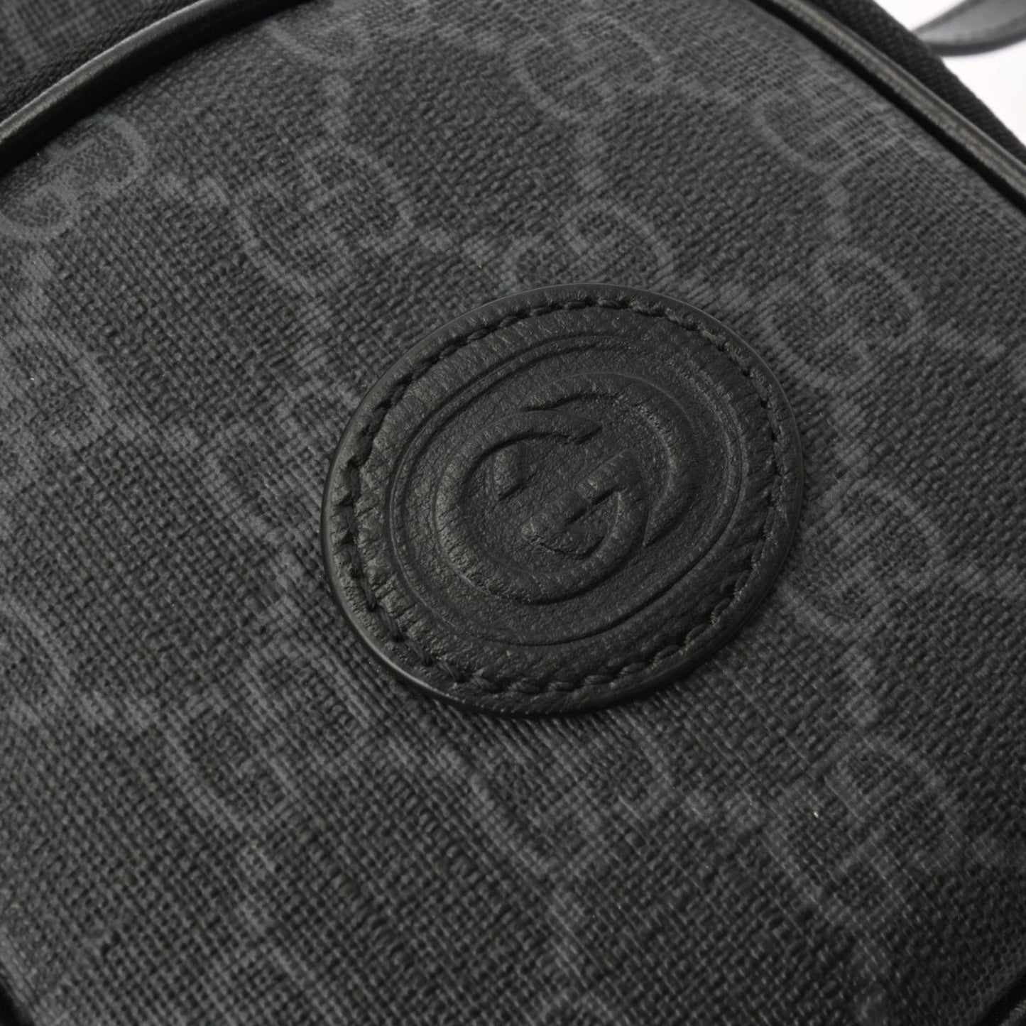 Gucci Black Pvc Leather Shoulder Bag