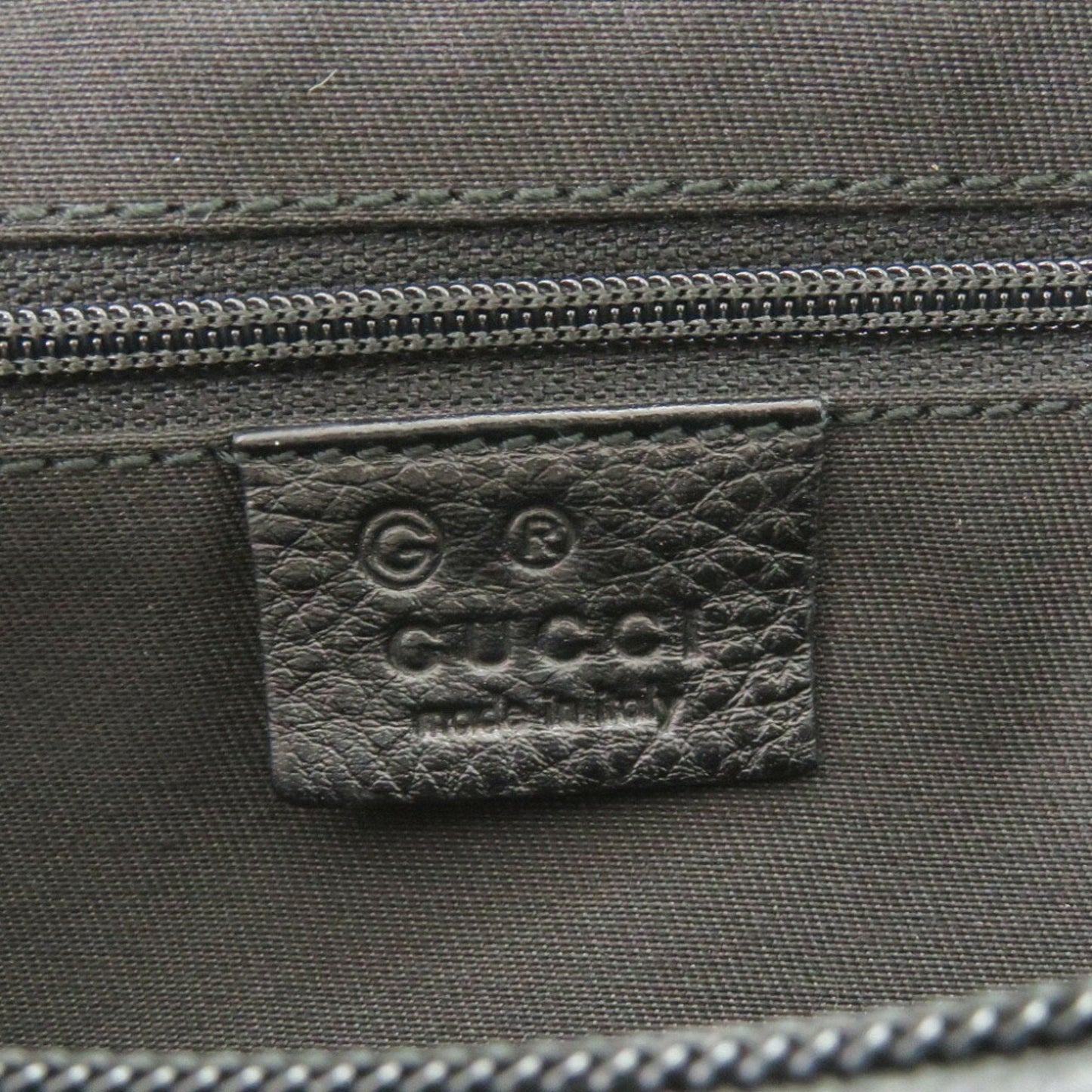 Gucci Horsebit Black Canvas Shoulder Bag
